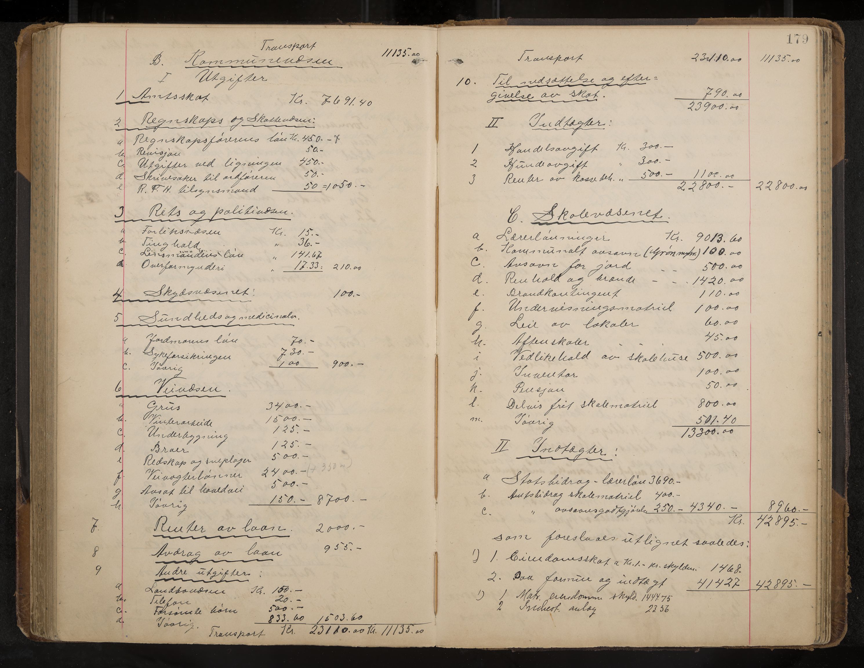 Andebu formannskap og sentraladministrasjon, IKAK/0719021-1/A/Aa/L0004: Møtebok, 1908-1917, s. 179