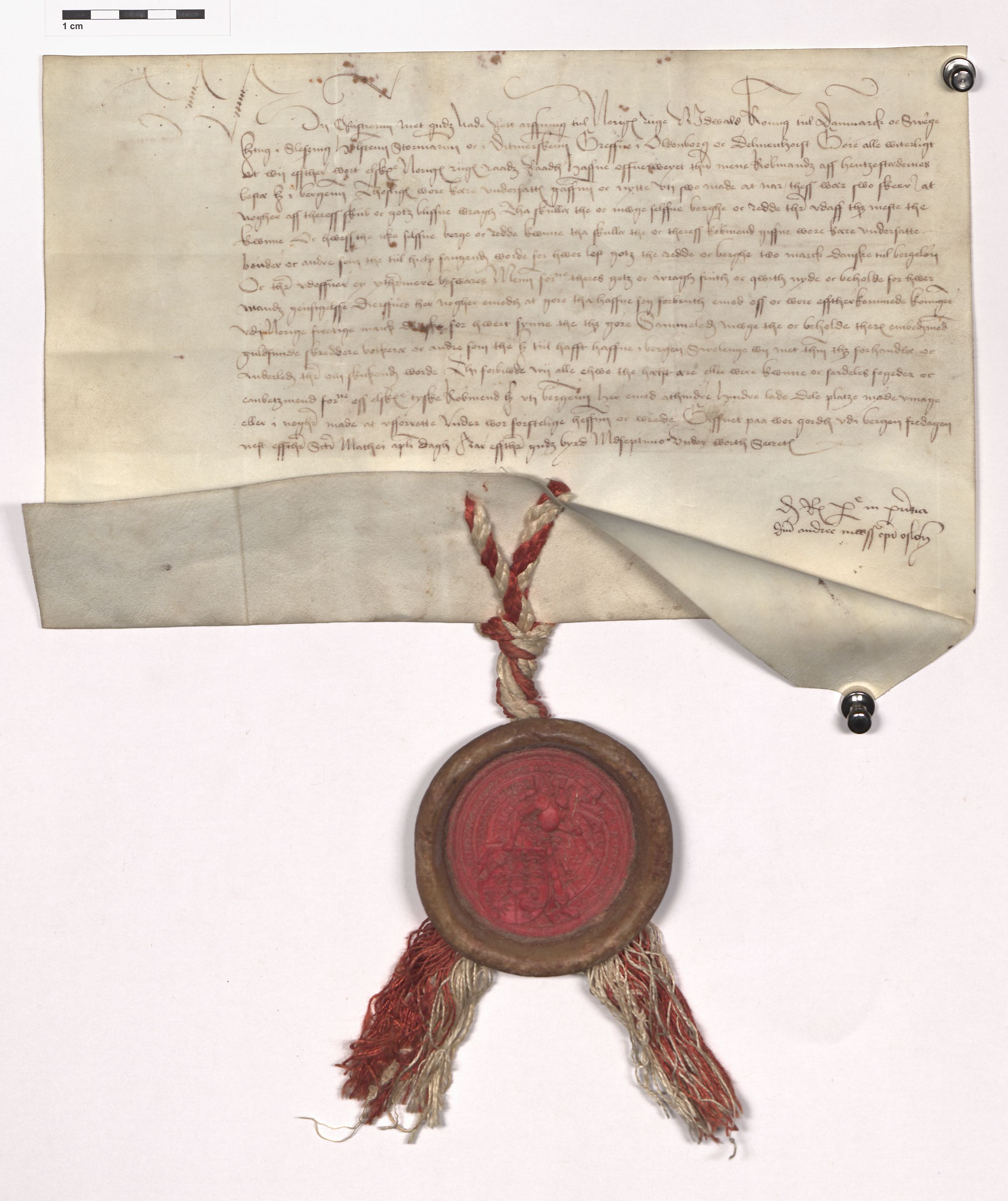 07.1 Urkunden, 3 Auswärtige Beziehungen (Externa), AHL/-/21: Norwegen (Norvagica); Kontor zu Bergen, 1247-1747, s. 875