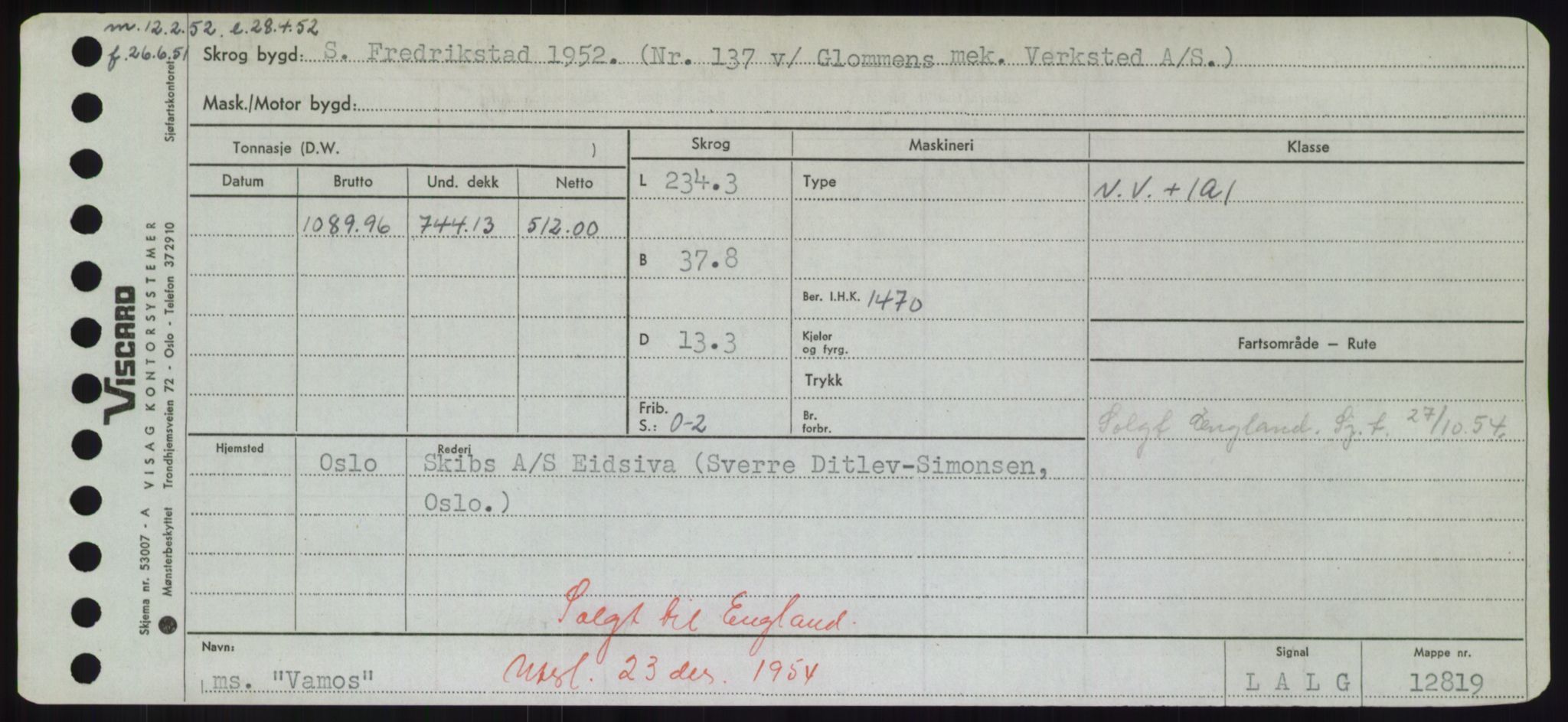 Sjøfartsdirektoratet med forløpere, Skipsmålingen, AV/RA-S-1627/H/Hd/L0040: Fartøy, U-Ve, s. 259