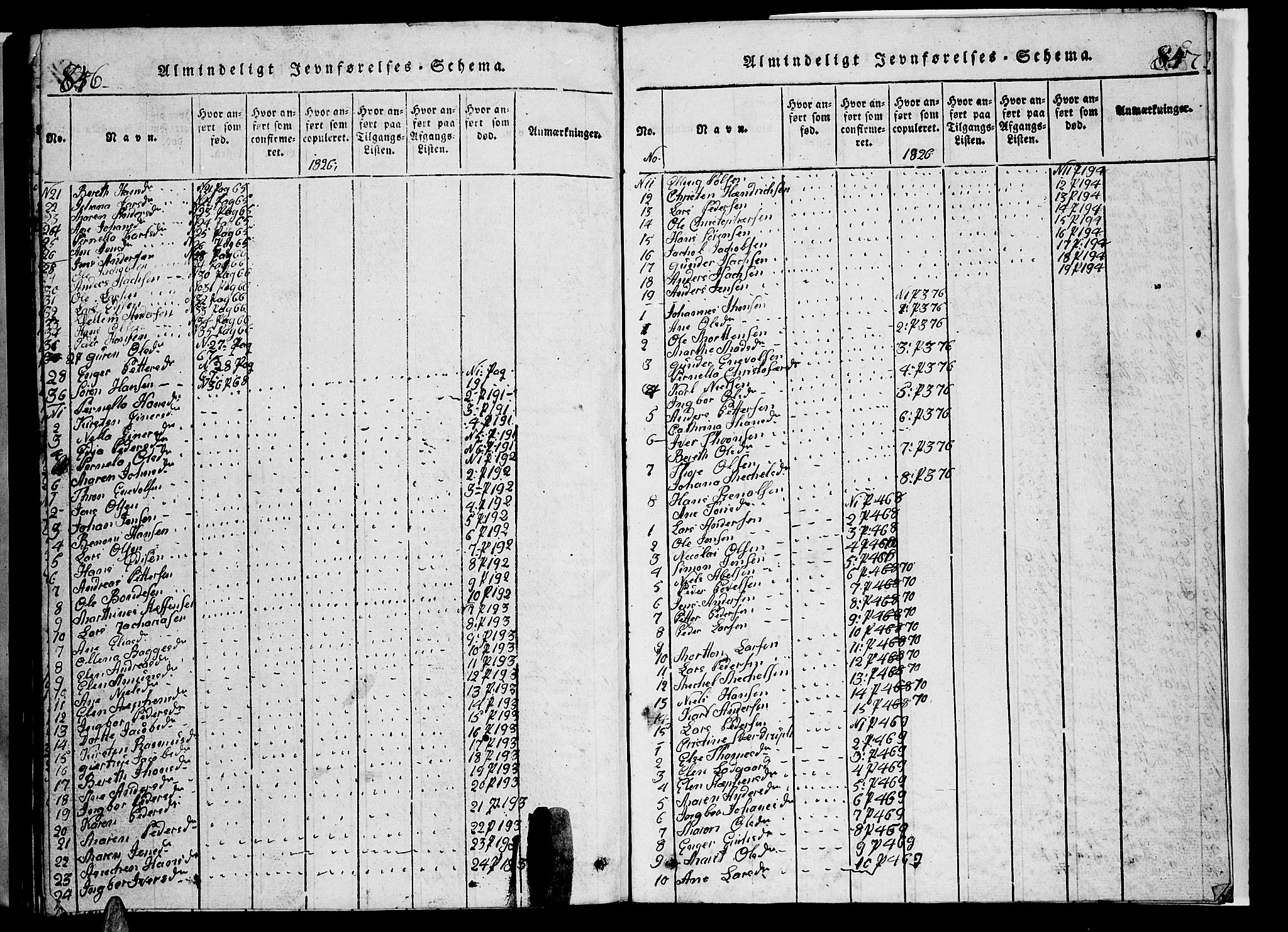 Ministerialprotokoller, klokkerbøker og fødselsregistre - Nordland, AV/SAT-A-1459/853/L0773: Klokkerbok nr. 853C01, 1821-1859, s. 846-847