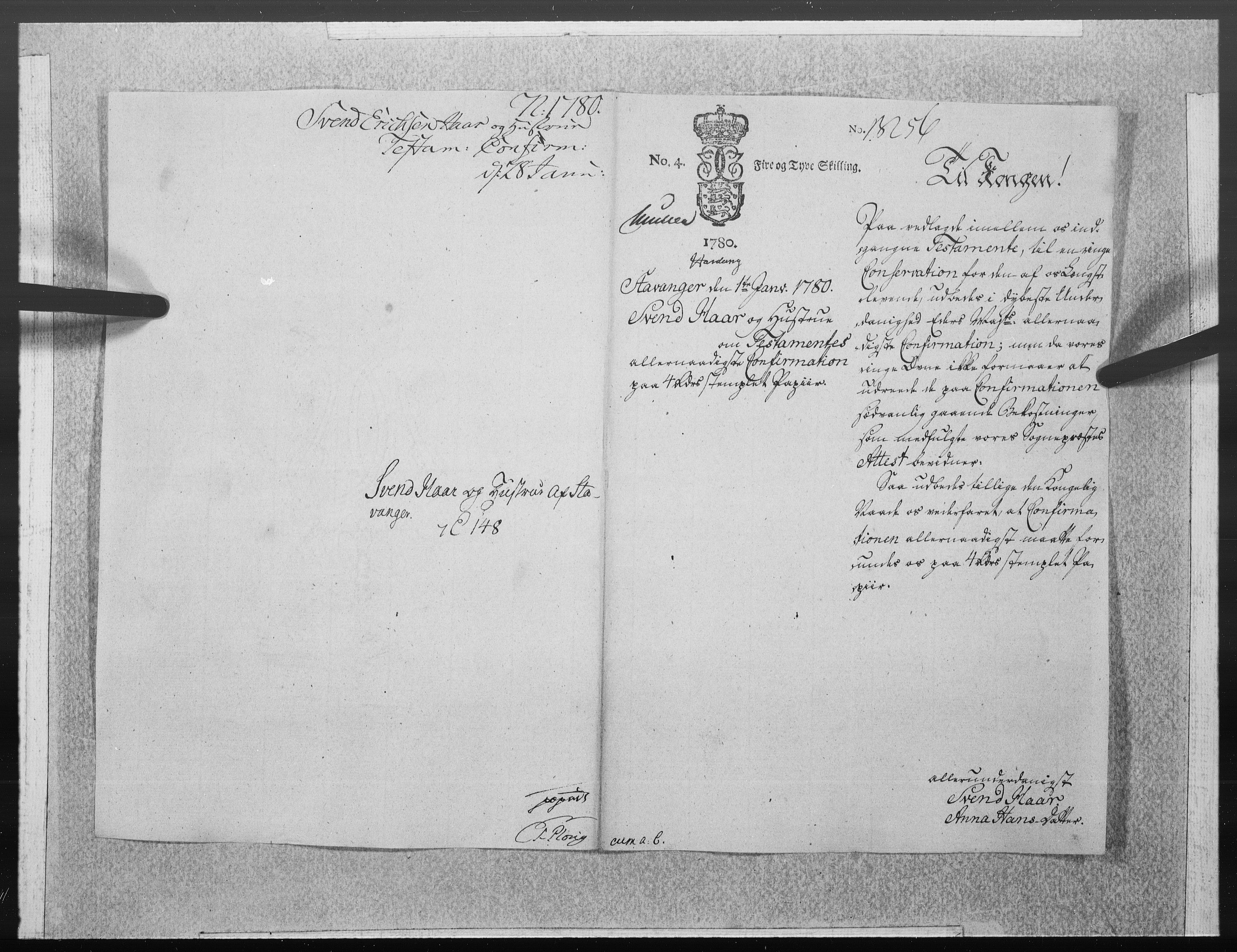 Danske Kanselli 1572-1799, AV/RA-EA-3023/F/Fc/Fcc/Fcca/L0234: Norske innlegg 1572-1799, 1780, s. 122