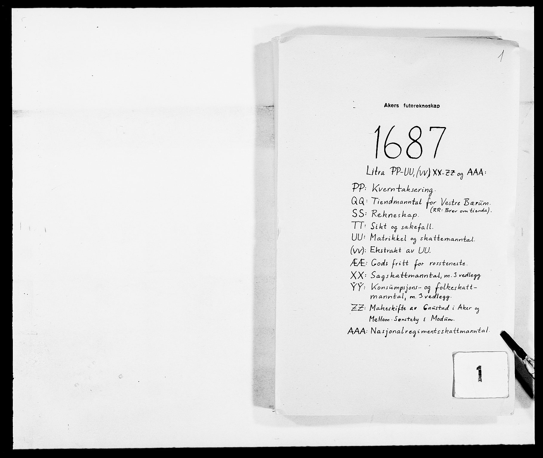 Rentekammeret inntil 1814, Reviderte regnskaper, Fogderegnskap, AV/RA-EA-4092/R08/L0422: Fogderegnskap Aker, 1684-1686, s. 131