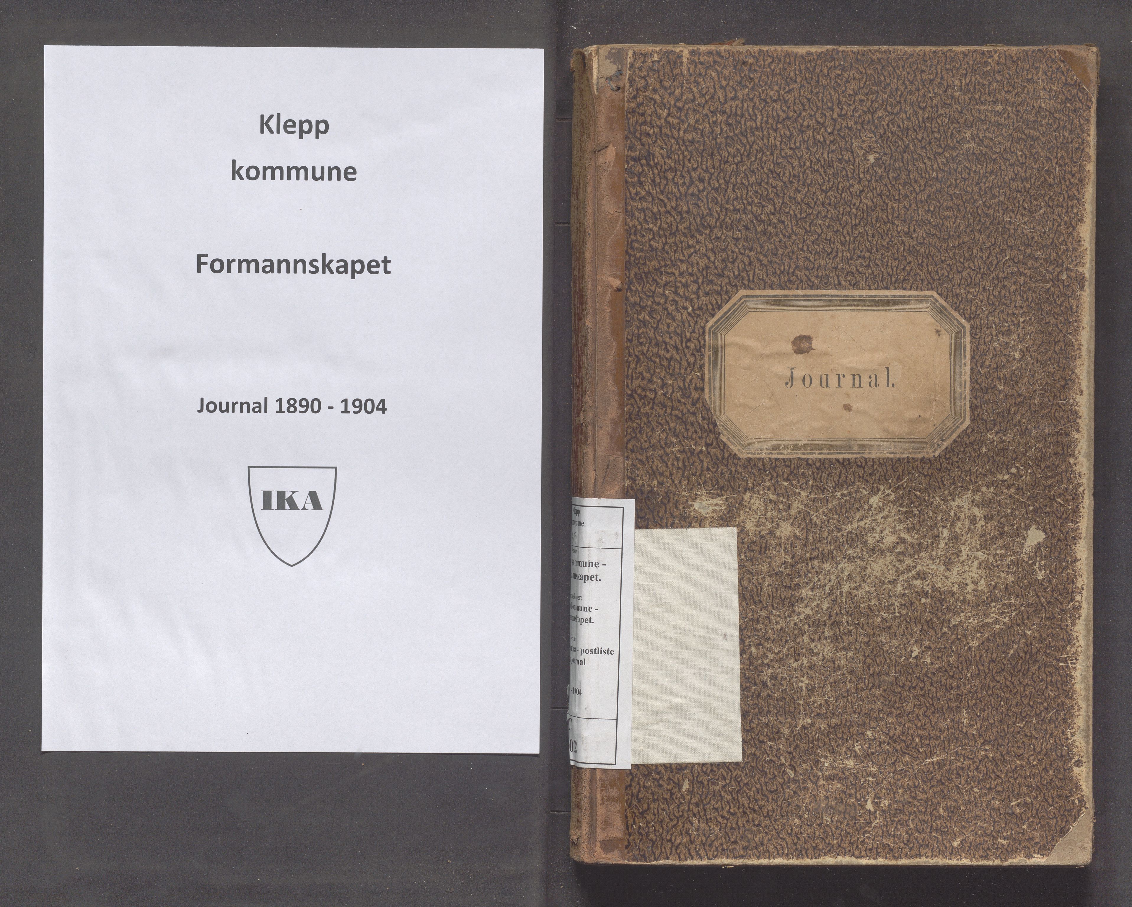 Klepp kommune - Formannskapet, IKAR/K-100277/C/L0002: Brevjournal, 1890-1904