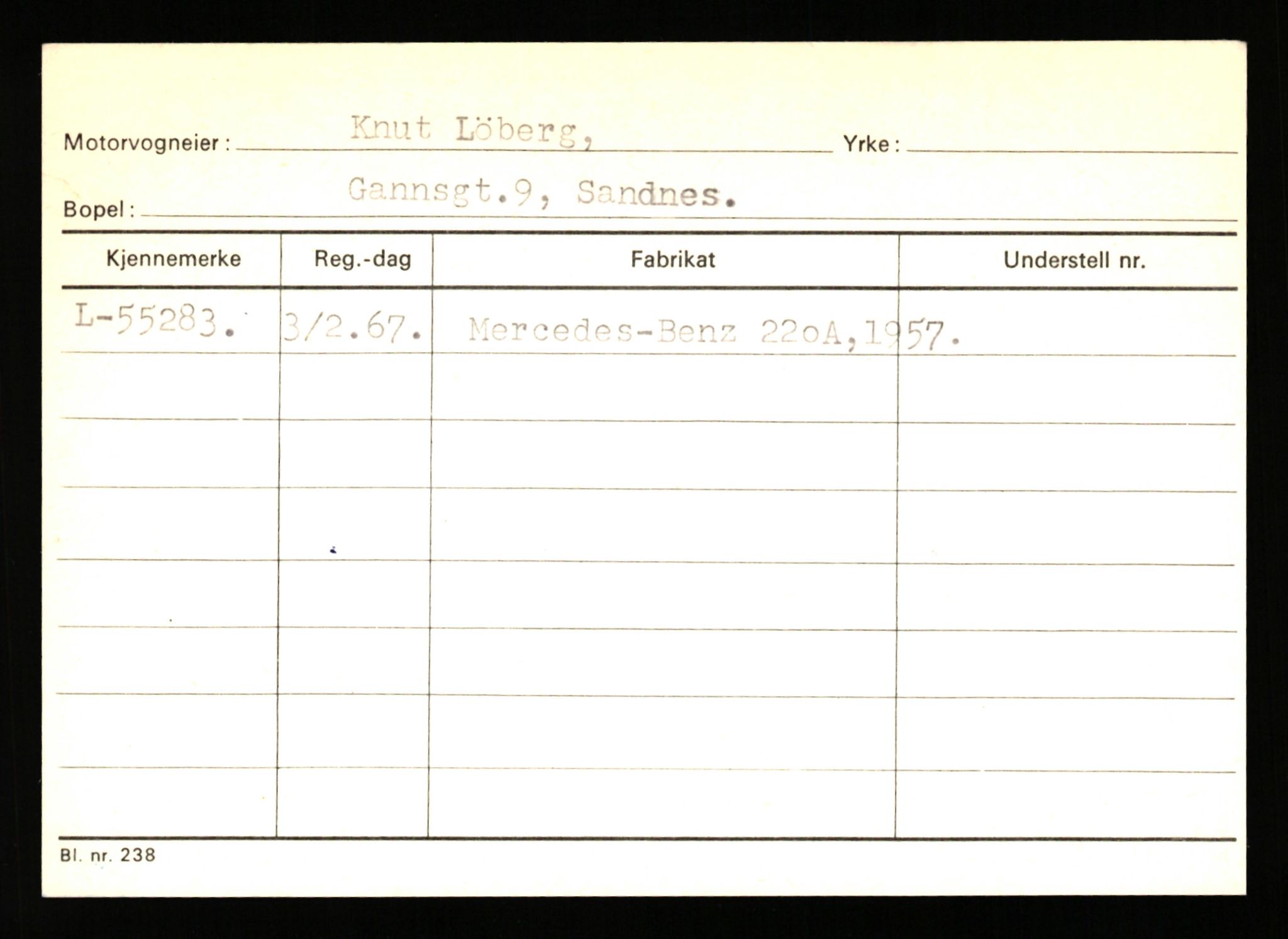 Stavanger trafikkstasjon, SAST/A-101942/0/H/L0024: Lyberg - Melgård, 1930-1971, s. 347