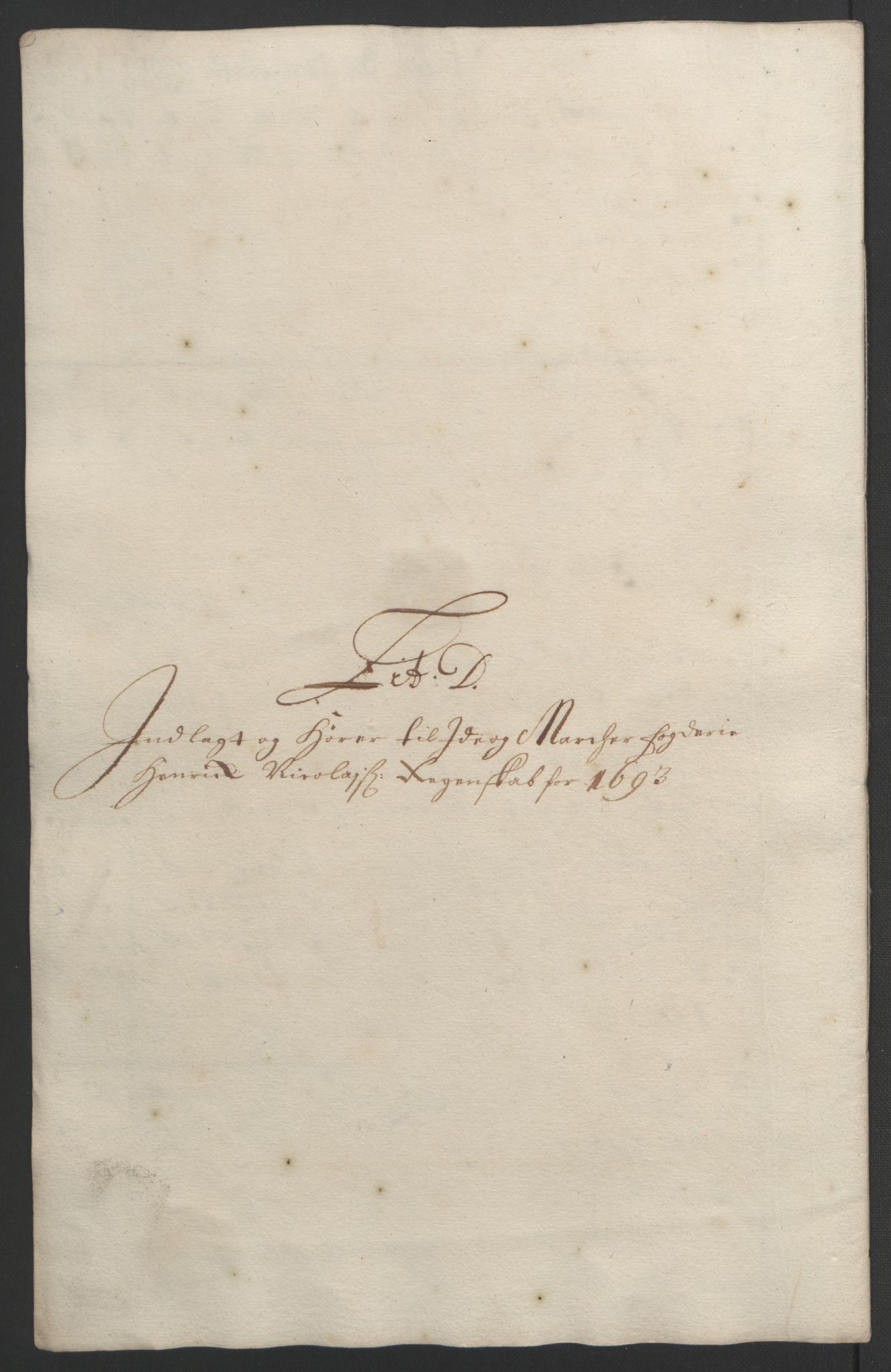 Rentekammeret inntil 1814, Reviderte regnskaper, Fogderegnskap, AV/RA-EA-4092/R01/L0011: Fogderegnskap Idd og Marker, 1692-1693, s. 248