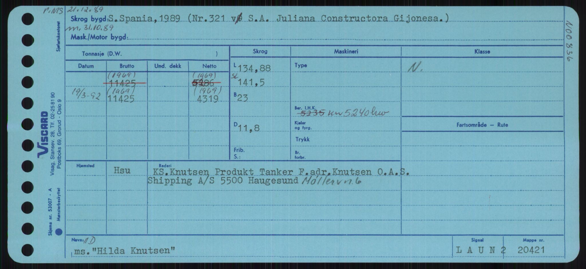 Sjøfartsdirektoratet med forløpere, Skipsmålingen, AV/RA-S-1627/H/Ha/L0002/0002: Fartøy, Eik-Hill / Fartøy, G-Hill, s. 919