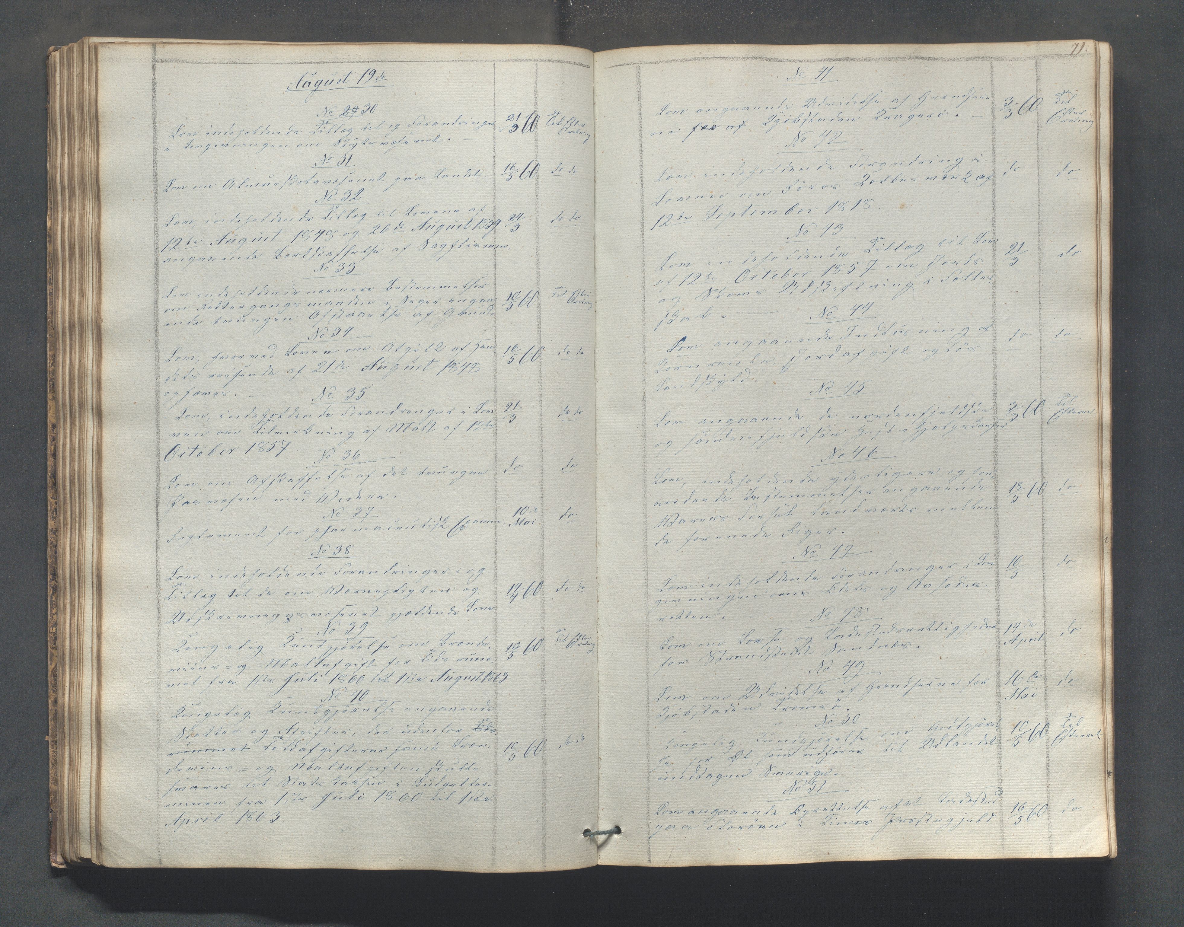 Gjesdal kommune - Formannskapet, IKAR/K-101383/C/Ca/L0001: Brevjournal, 1837-1880, s. 79