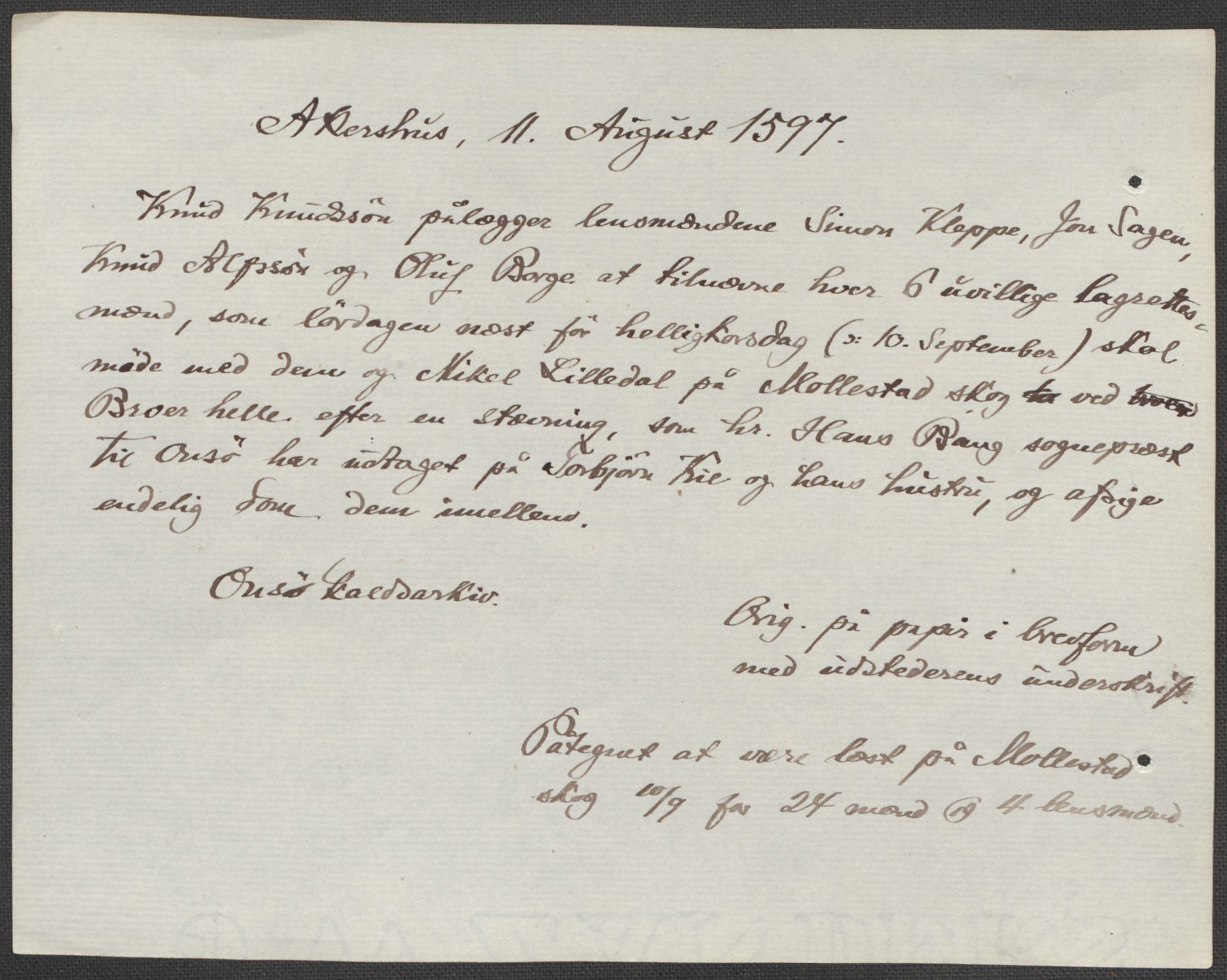 Riksarkivets diplomsamling, AV/RA-EA-5965/F15/L0003: Prestearkiv - Østfold, 1594-1700, s. 129
