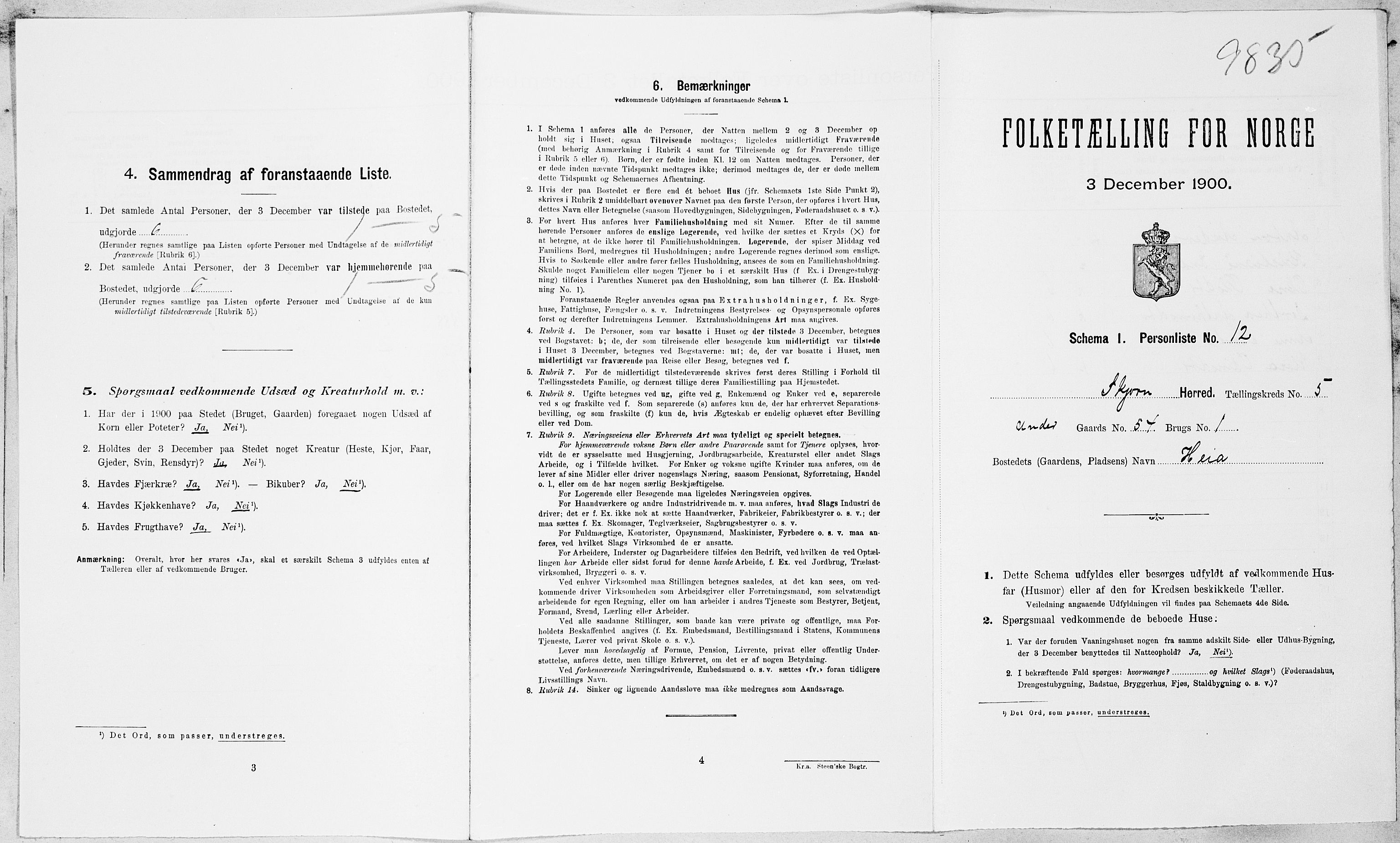 SAT, Folketelling 1900 for 1626 Stjørna herred, 1900, s. 434