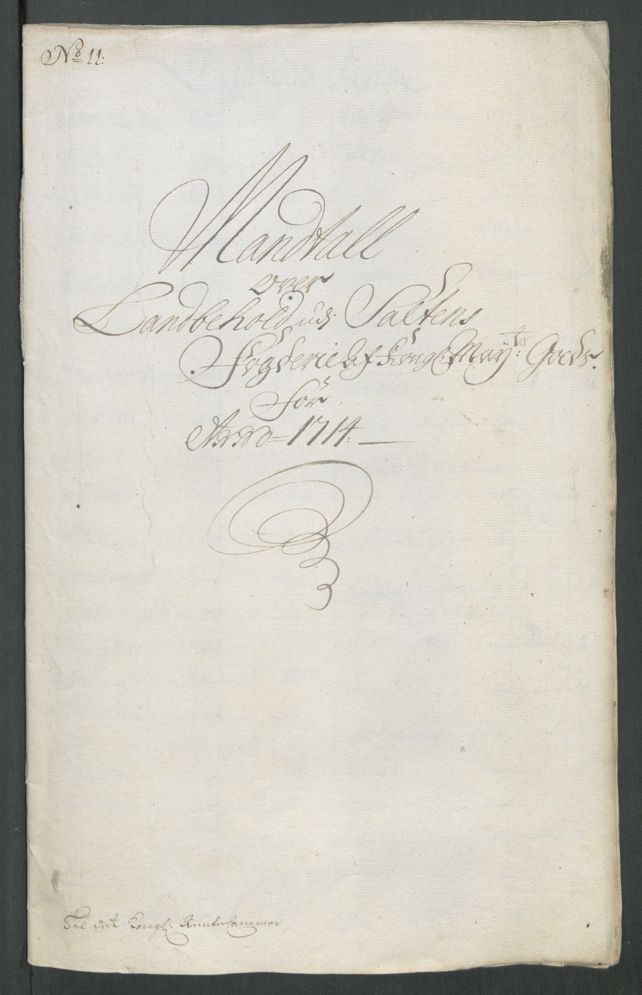 Rentekammeret inntil 1814, Reviderte regnskaper, Fogderegnskap, RA/EA-4092/R66/L4584: Fogderegnskap Salten, 1714, s. 201