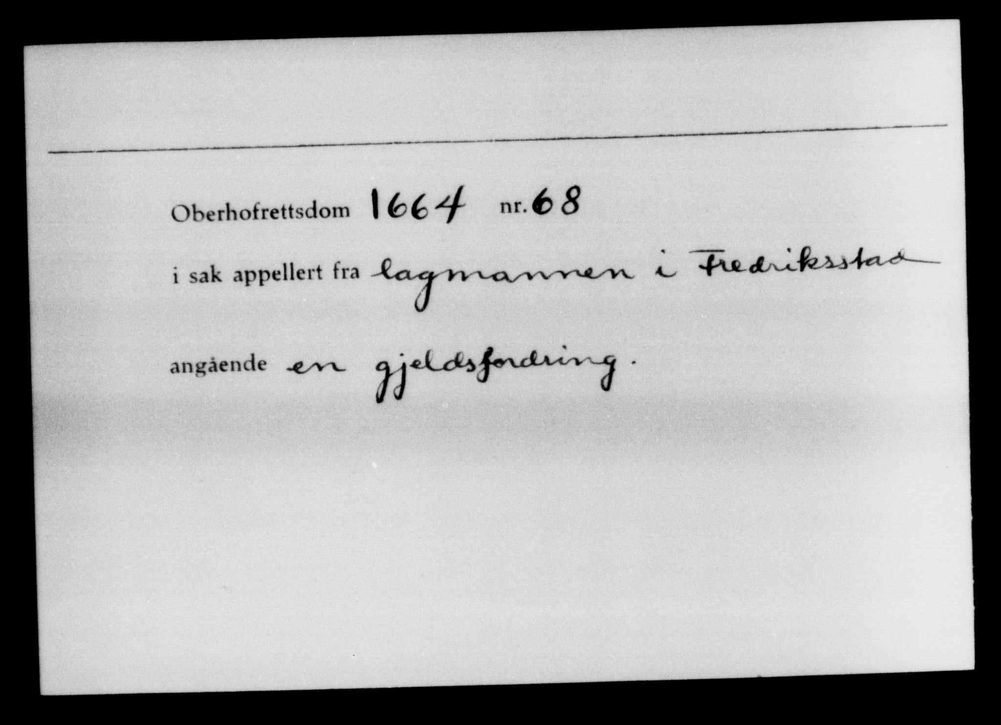 Overhoffretten 1667-1797, AV/RA-EA-2884, 1705