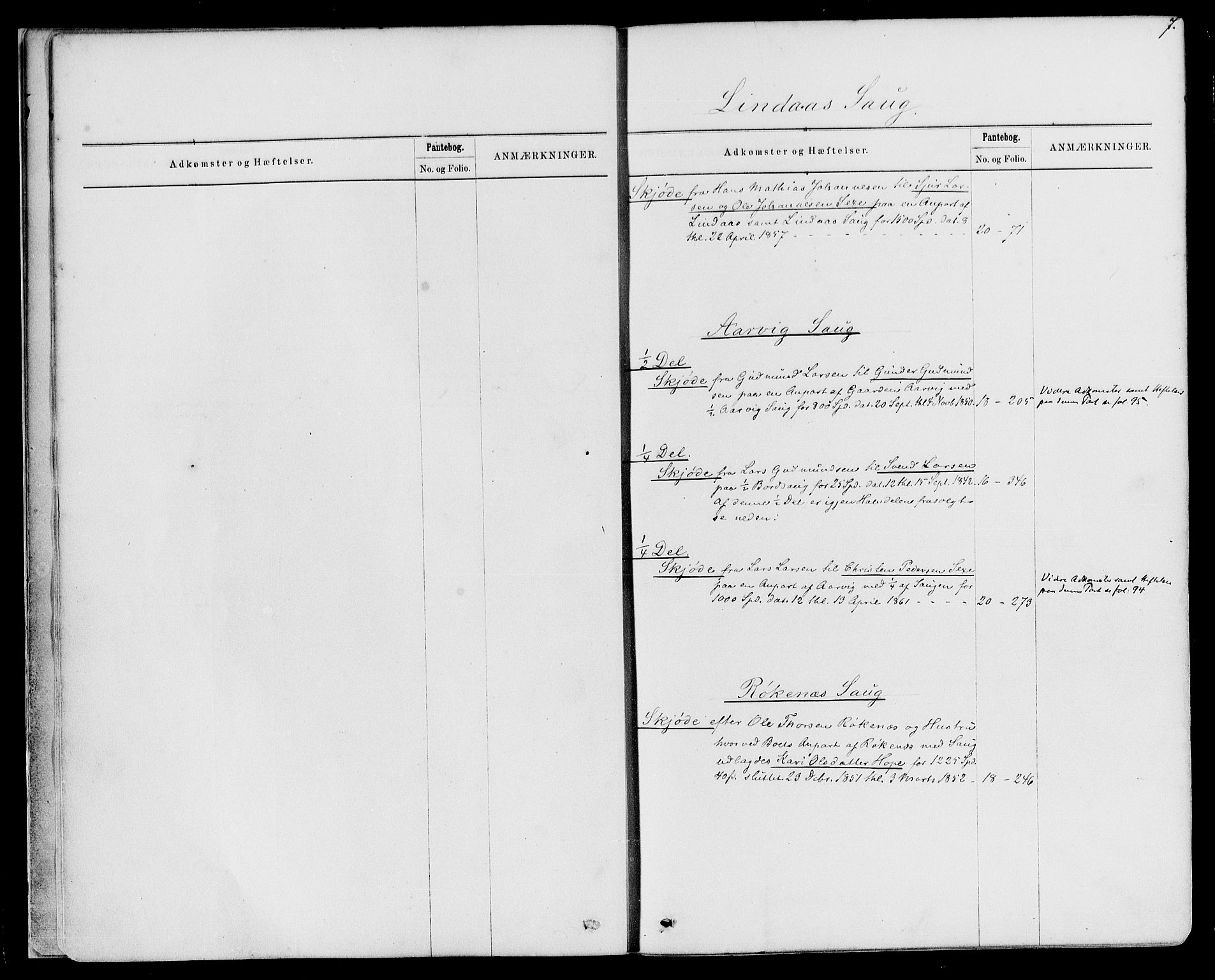 Sunnhordland sorenskrivar, AV/SAB-A-2401/1/G/Ga/Gak/L0005: Panteregister nr. II.A.k.5, 1866-1920, s. 7