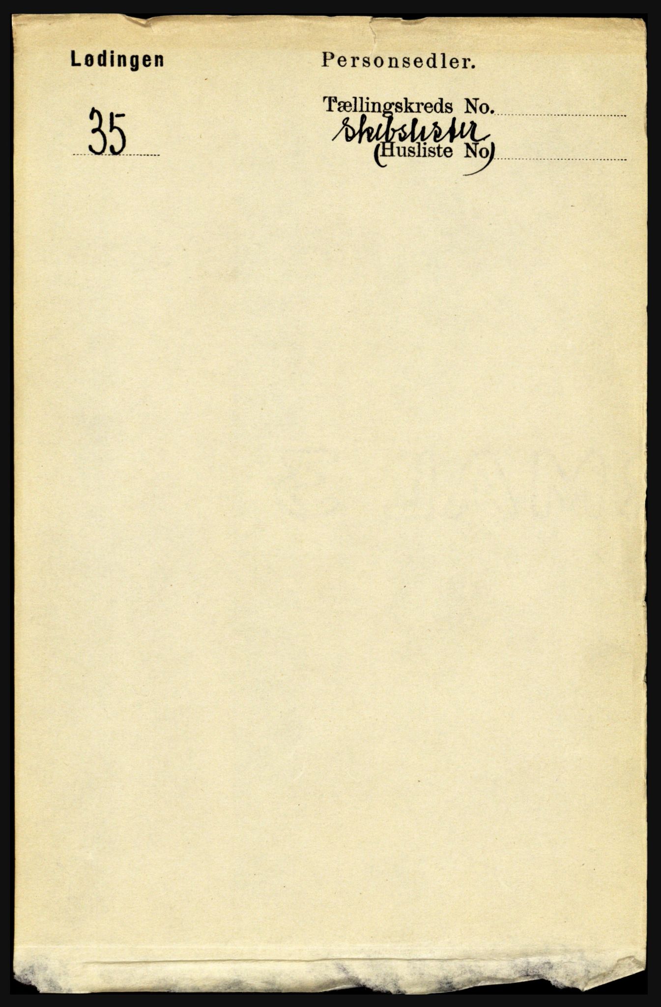 RA, Folketelling 1891 for 1851 Lødingen herred, 1891, s. 3954