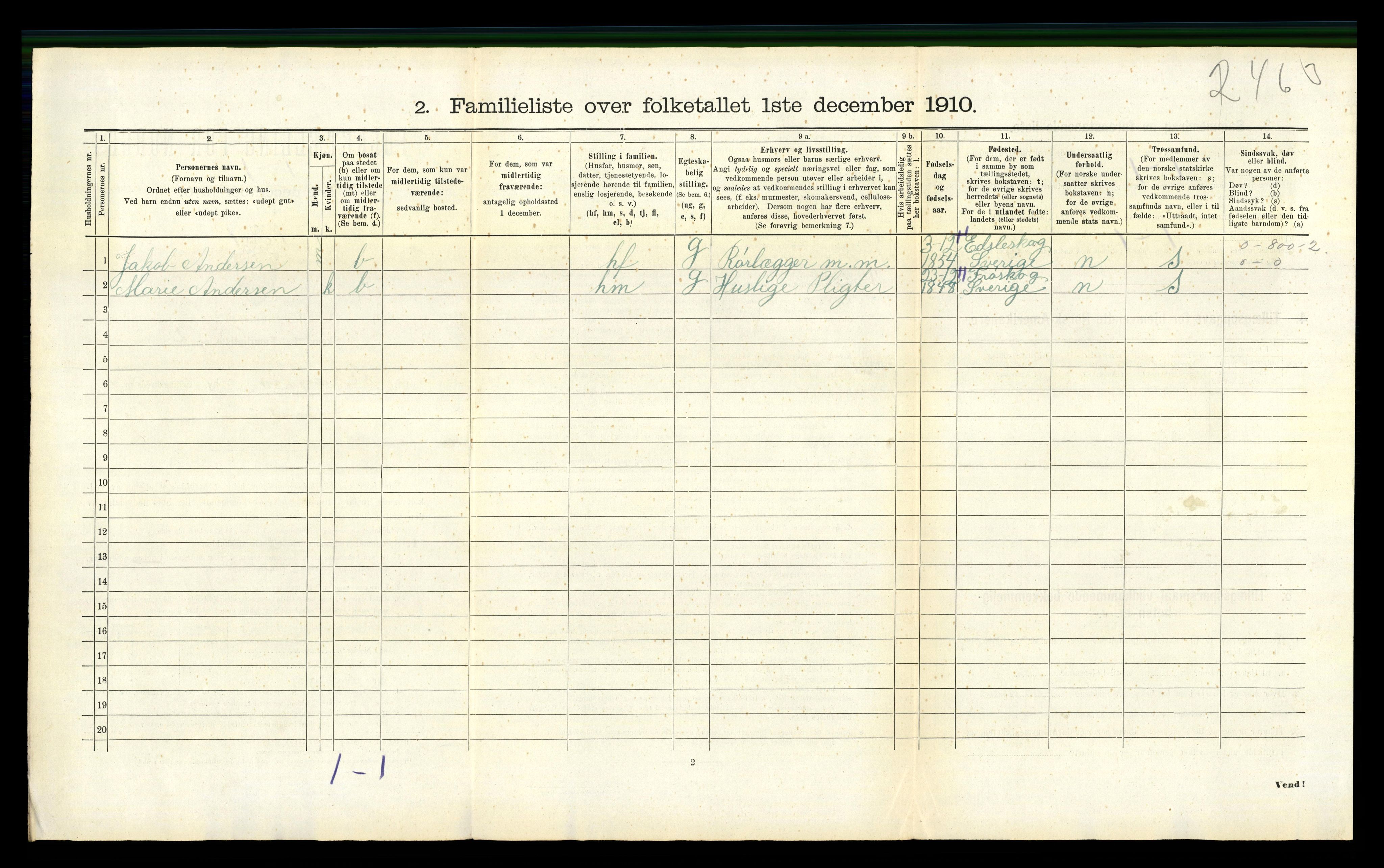 RA, Folketelling 1910 for 0801 Kragerø kjøpstad, 1910, s. 703