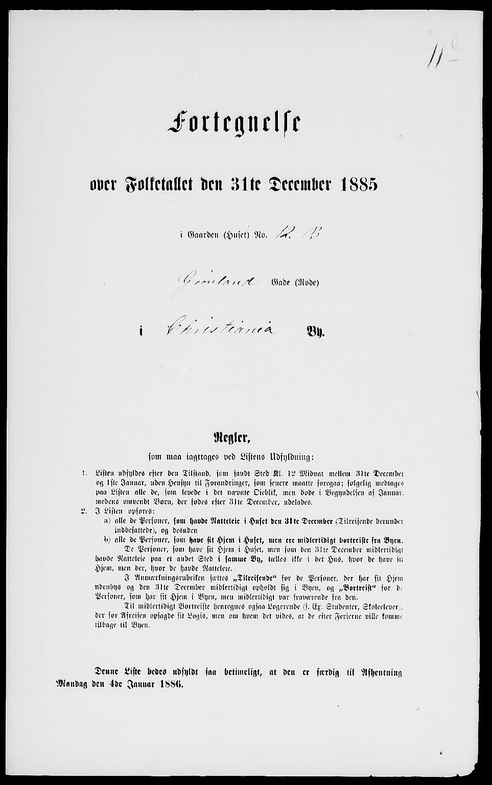 RA, Folketelling 1885 for 0301 Kristiania kjøpstad, 1885, s. 6730