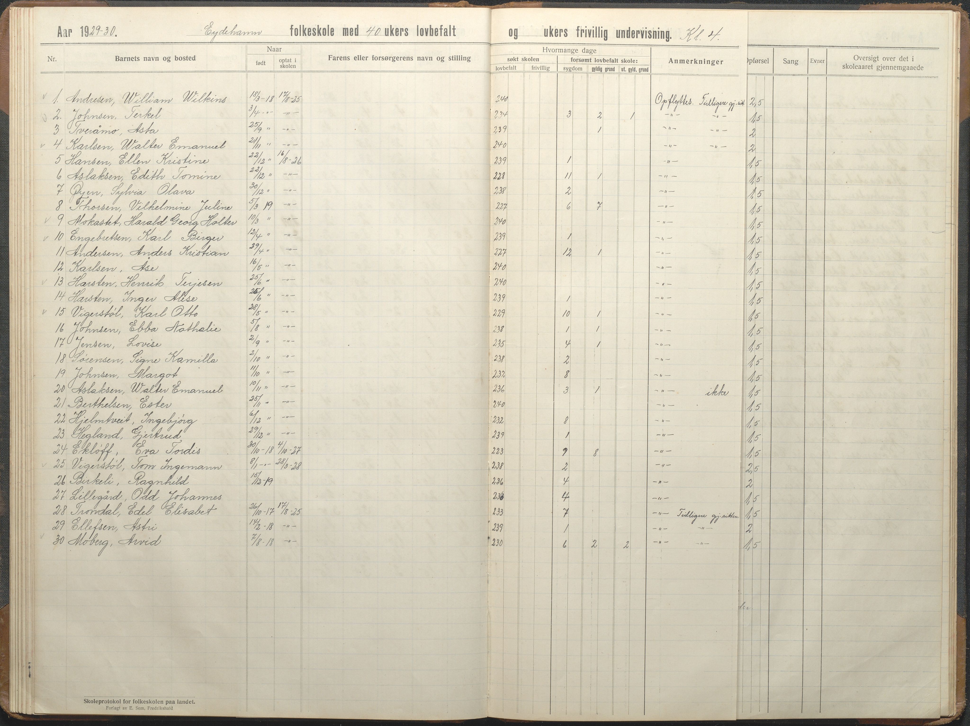 Stokken kommune, AAKS/KA0917-PK/04/04d/L0010: Skoleprotokoll, 1914-1934