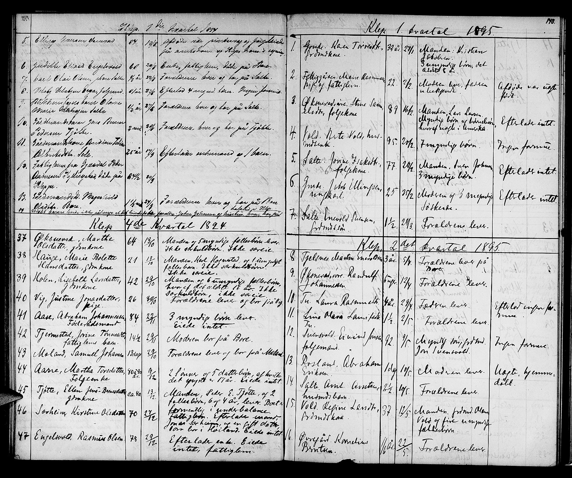 Jæren sorenskriveri, AV/SAST-A-100310/01/5/52/52B/L0001: DØDSFALLPROTOKOLL, 1869-1896, s. 142b-143a