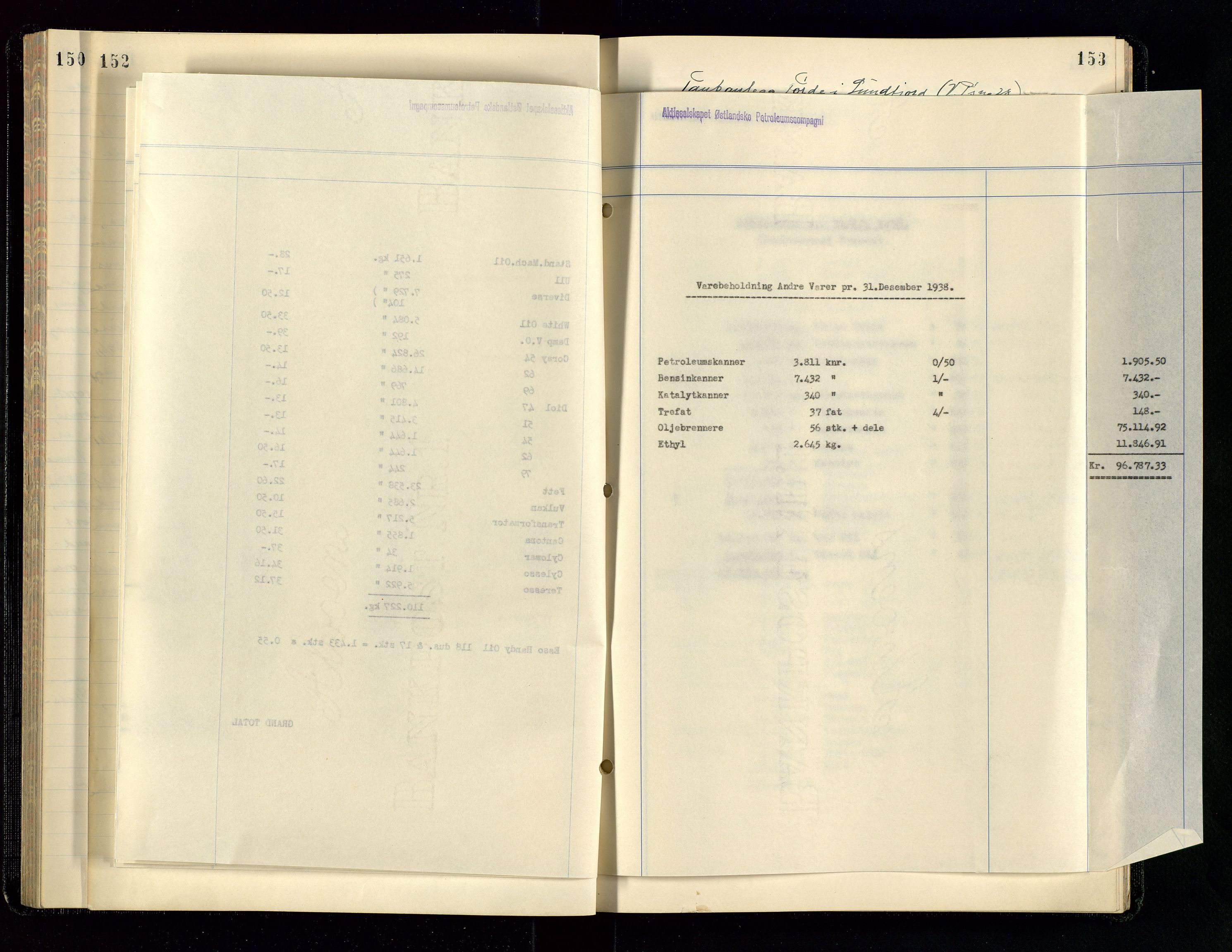 PA 1534 - Østlandske Petroleumscompagni A/S, AV/SAST-A-101954/A/Aa/L0004/0003: Direksjonsprotokoller / Den Administrerende Direksjon alle selskaper (referatprotokoll), 1936-1943