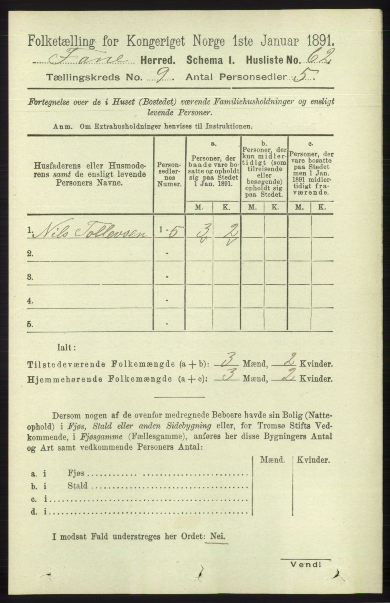 RA, Folketelling 1891 for 1249 Fana herred, 1891, s. 4814