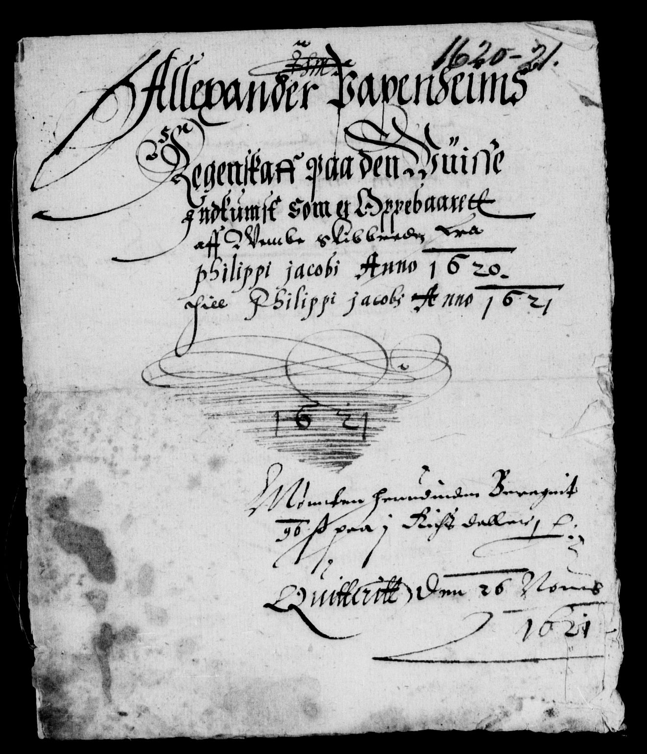 Rentekammeret inntil 1814, Reviderte regnskaper, Lensregnskaper, AV/RA-EA-5023/R/Rb/Rbc/L0001: Veme len  og Tune, Åbygge og Veme len, 1613-1635