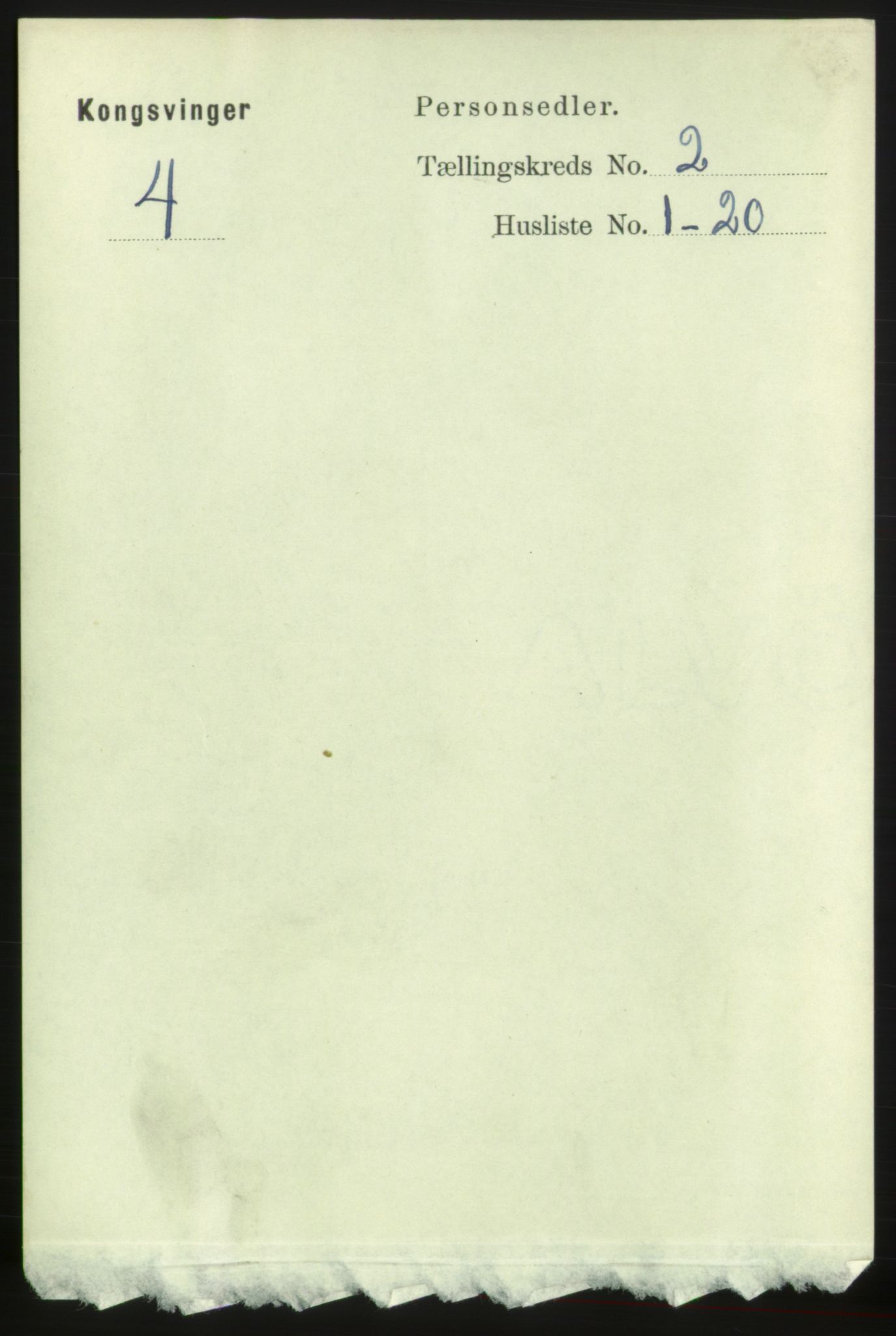 RA, Folketelling 1891 for 0402 Kongsvinger kjøpstad, 1891, s. 790