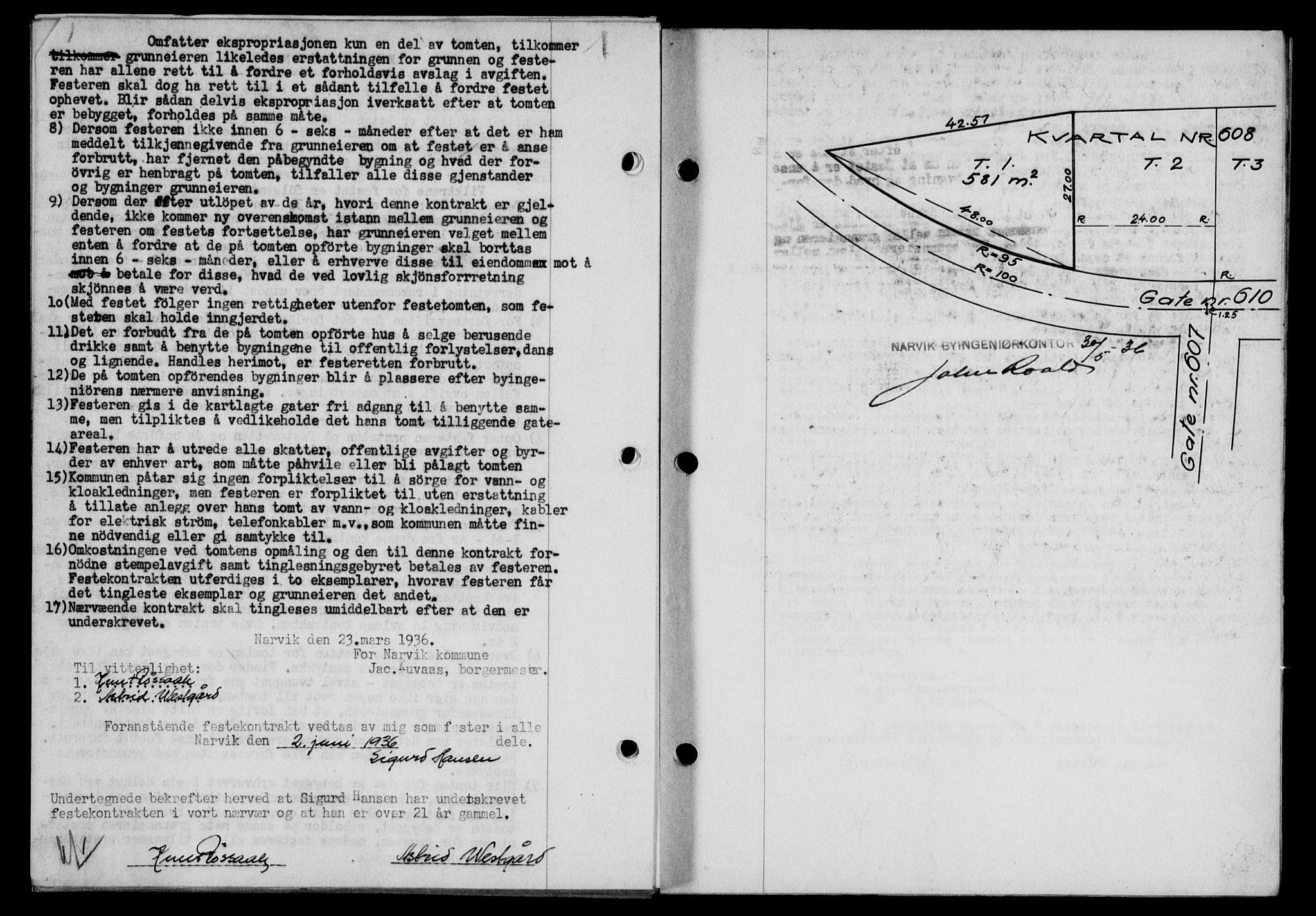 Narvik sorenskriveri, SAT/A-0002/1/2/2C/2Ca/L0011: Pantebok nr. 14, 1935-1937, Tingl.dato: 03.06.1936