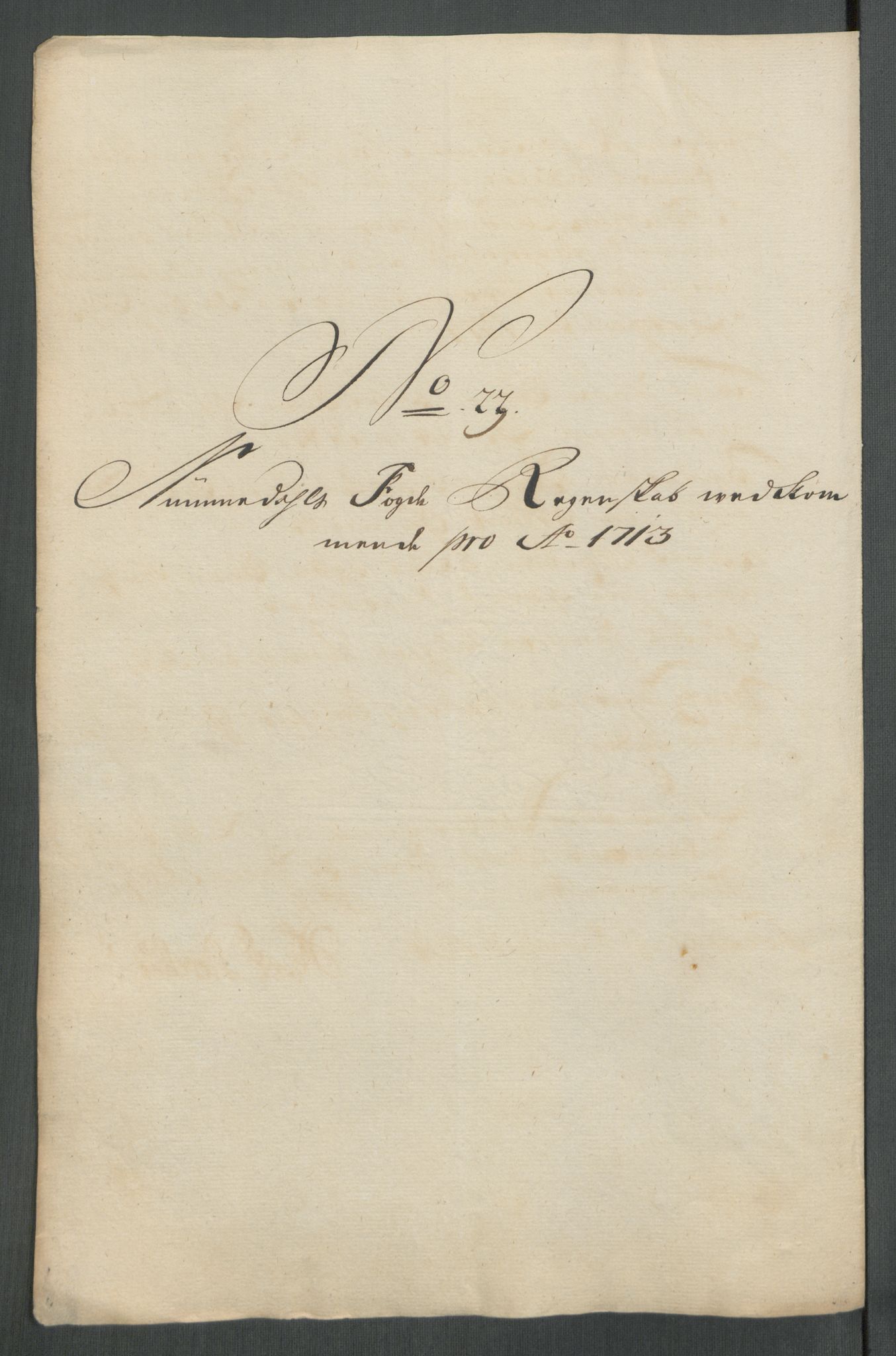 Rentekammeret inntil 1814, Reviderte regnskaper, Fogderegnskap, RA/EA-4092/R64/L4434: Fogderegnskap Namdal, 1713, s. 195