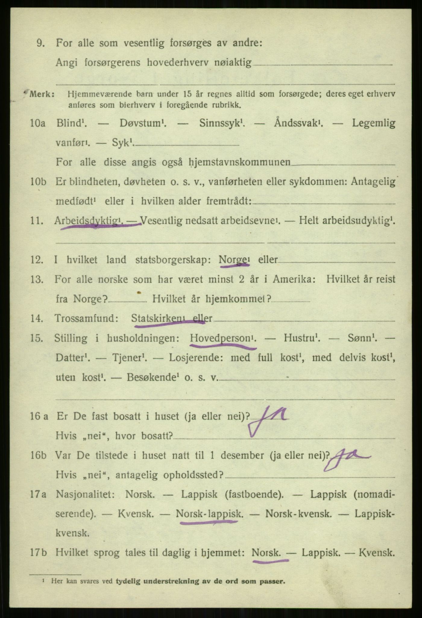 SATØ, Folketelling 1920 for 1936 Karlsøy herred, 1920, s. 5023