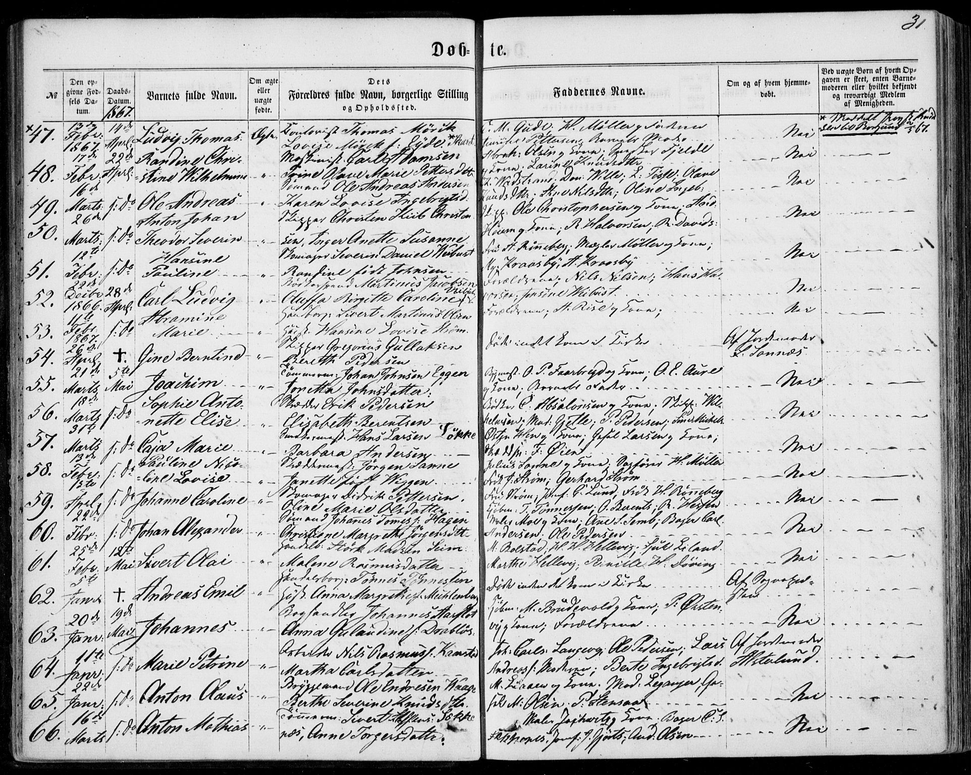 Ministerialprotokoller, klokkerbøker og fødselsregistre - Møre og Romsdal, AV/SAT-A-1454/529/L0452: Ministerialbok nr. 529A02, 1864-1871, s. 31