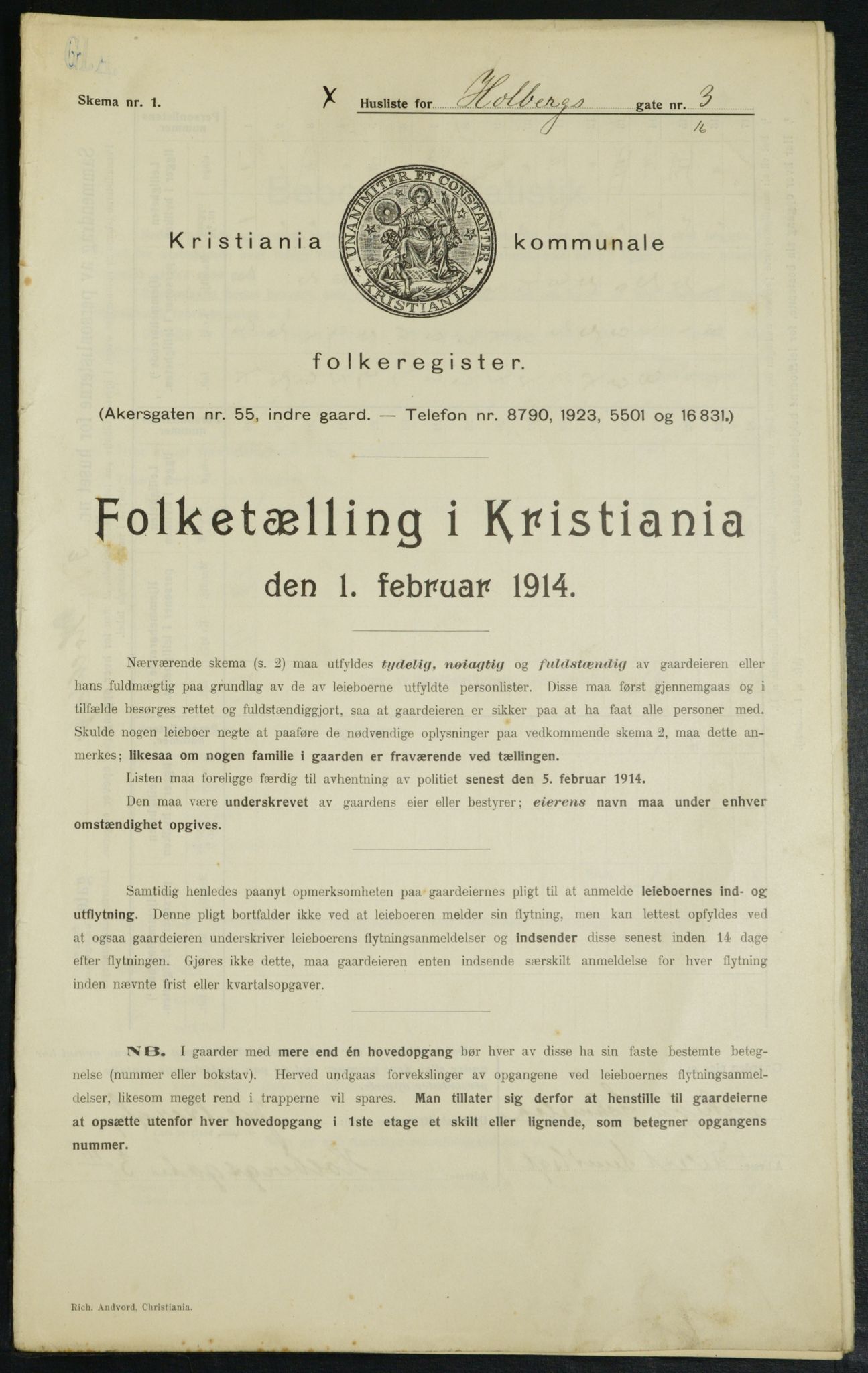 OBA, Kommunal folketelling 1.2.1914 for Kristiania, 1914, s. 40295