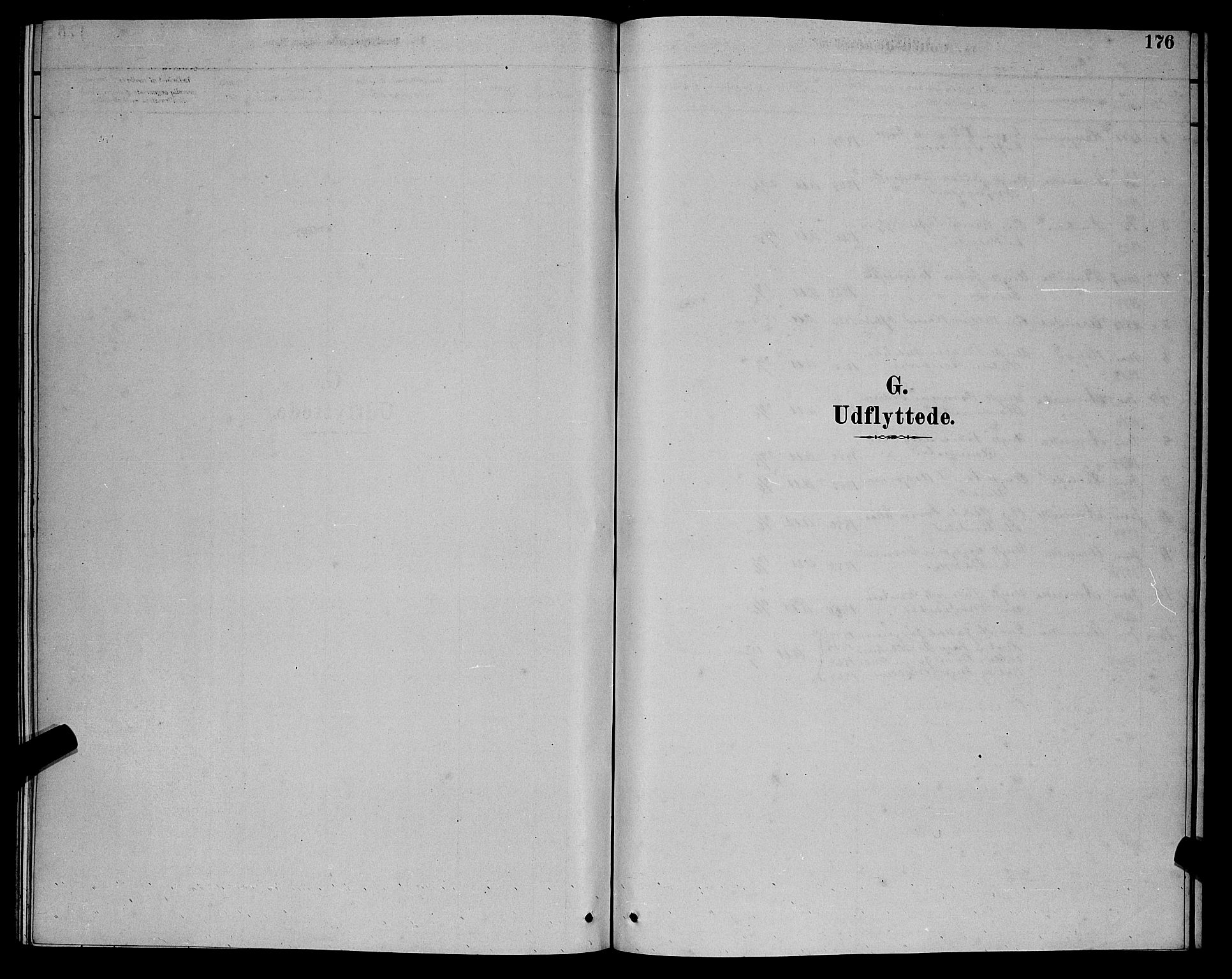Bakke sokneprestkontor, SAK/1111-0002/F/Fb/Fba/L0002: Klokkerbok nr. B 2, 1879-1893, s. 176