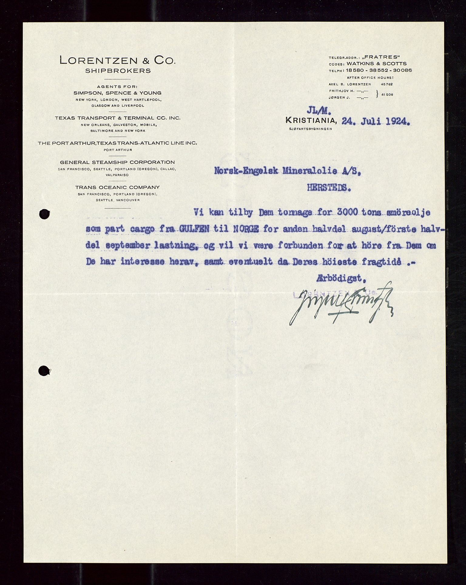 Pa 1521 - A/S Norske Shell, AV/SAST-A-101915/E/Ea/Eaa/L0012: Sjefskorrespondanse, 1924, s. 702