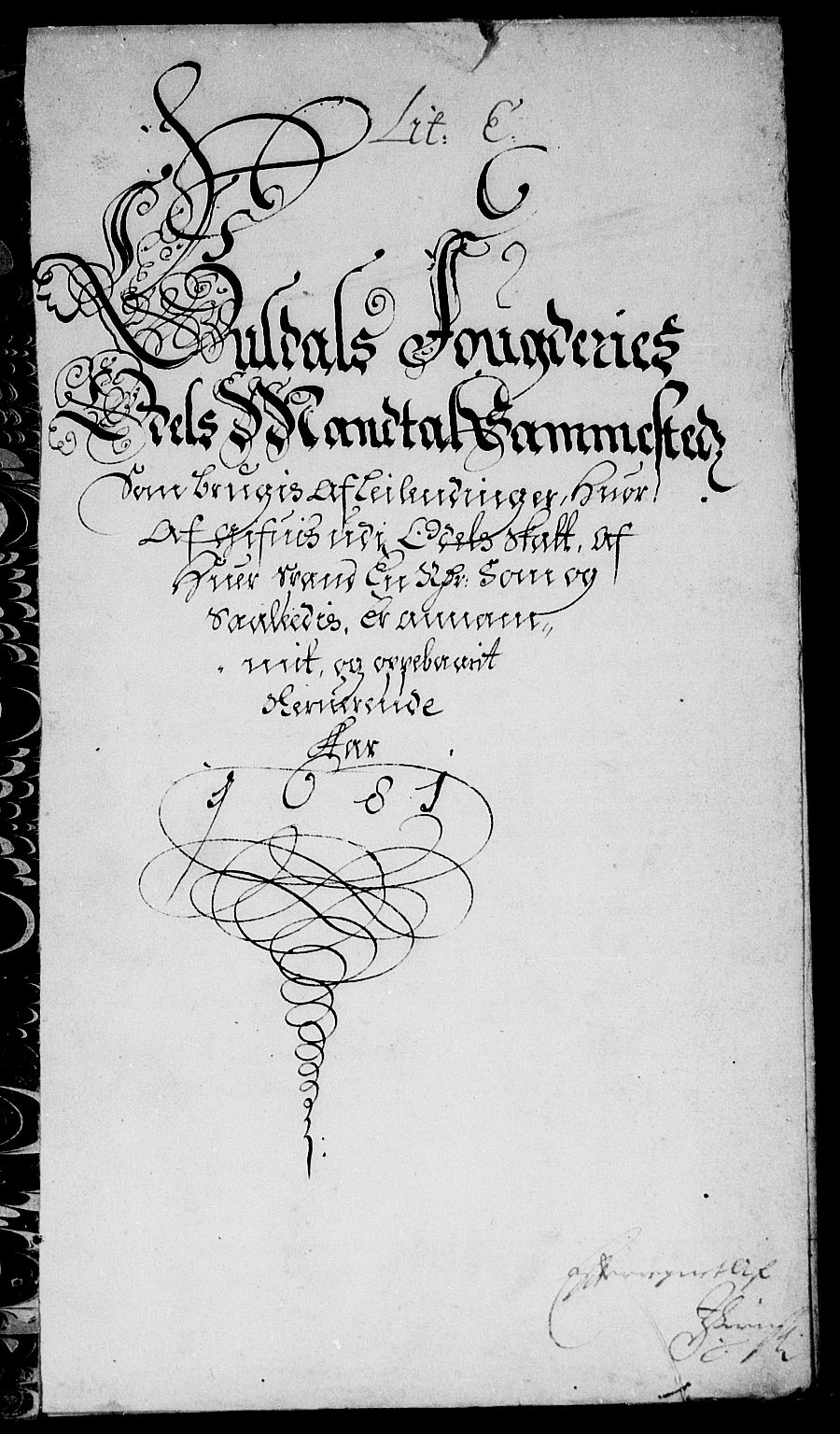 Rentekammeret inntil 1814, Reviderte regnskaper, Stiftamtstueregnskaper, Trondheim stiftamt og Nordland amt, RA/EA-6044/R/Rf/L0063: Trondheim stiftamt, 1681