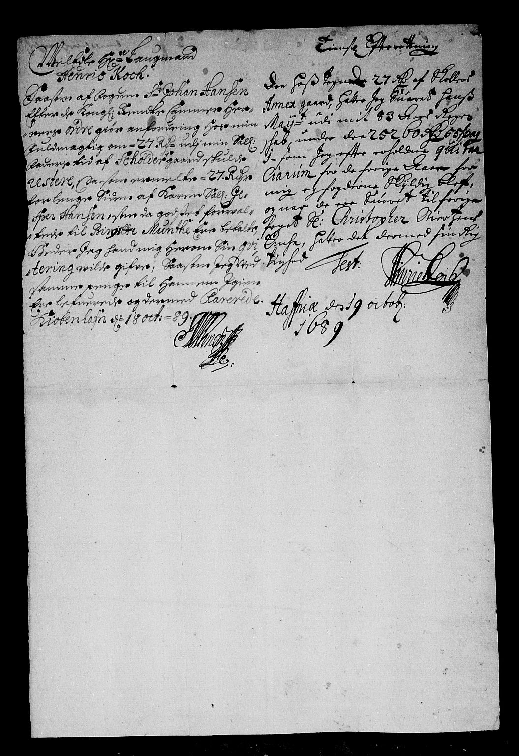 Rentekammeret inntil 1814, Reviderte regnskaper, Stiftamtstueregnskaper, Bergen stiftamt, RA/EA-6043/R/Rc/L0093: Bergen stiftamt, 1690