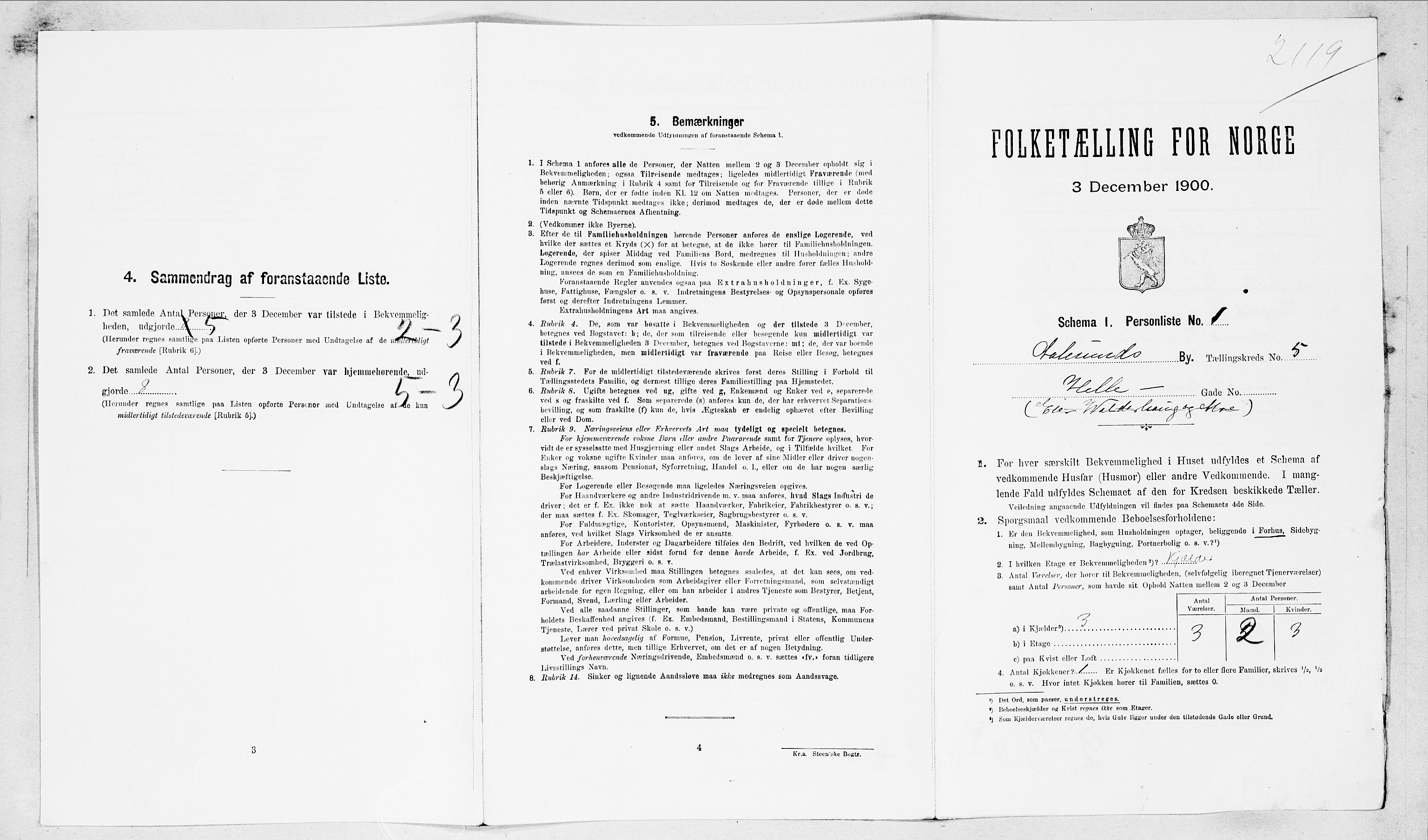 SAT, Folketelling 1900 for 1501 Ålesund kjøpstad, 1900, s. 1341