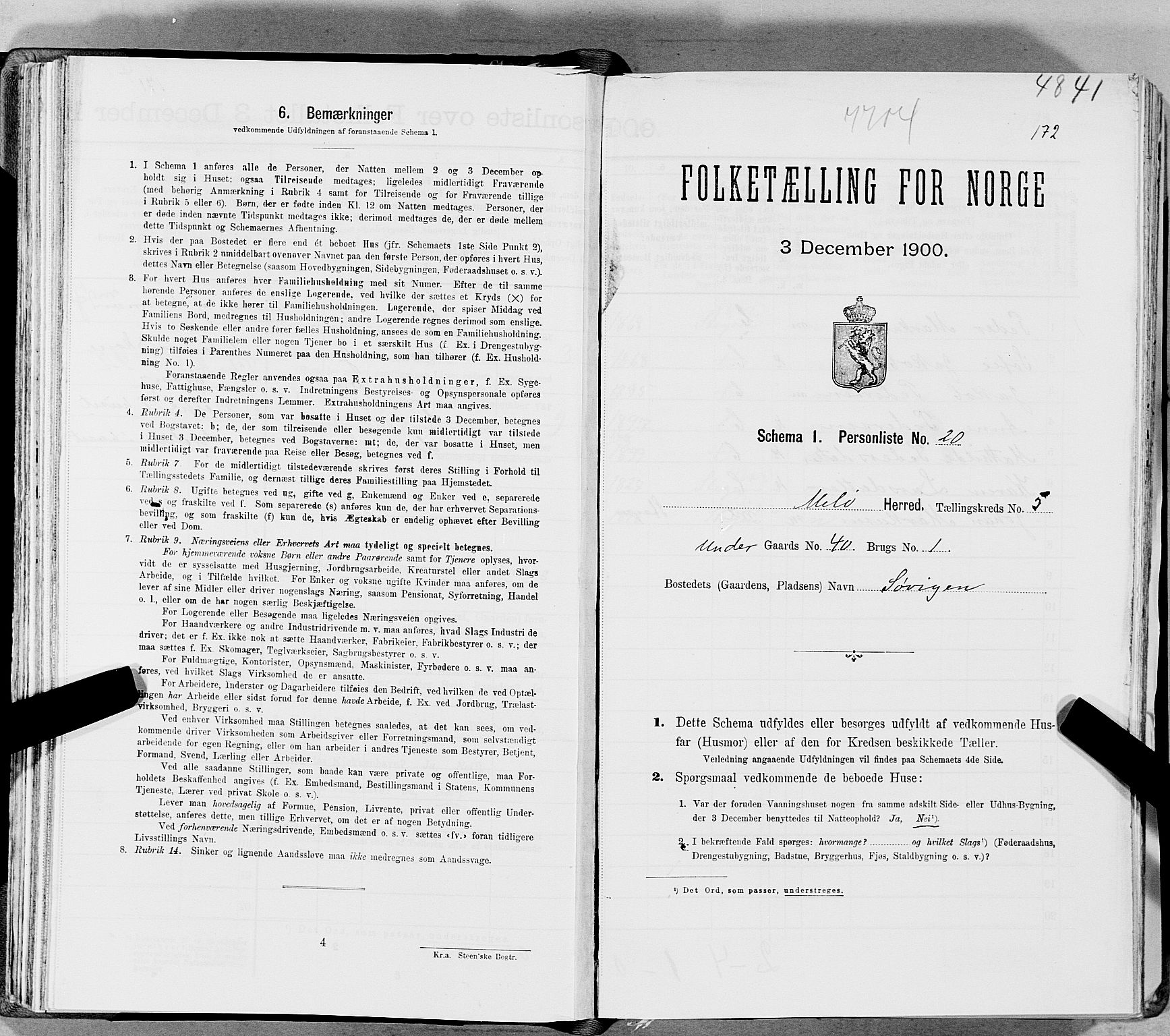 SAT, Folketelling 1900 for 1837 Meløy herred, 1900, s. 675