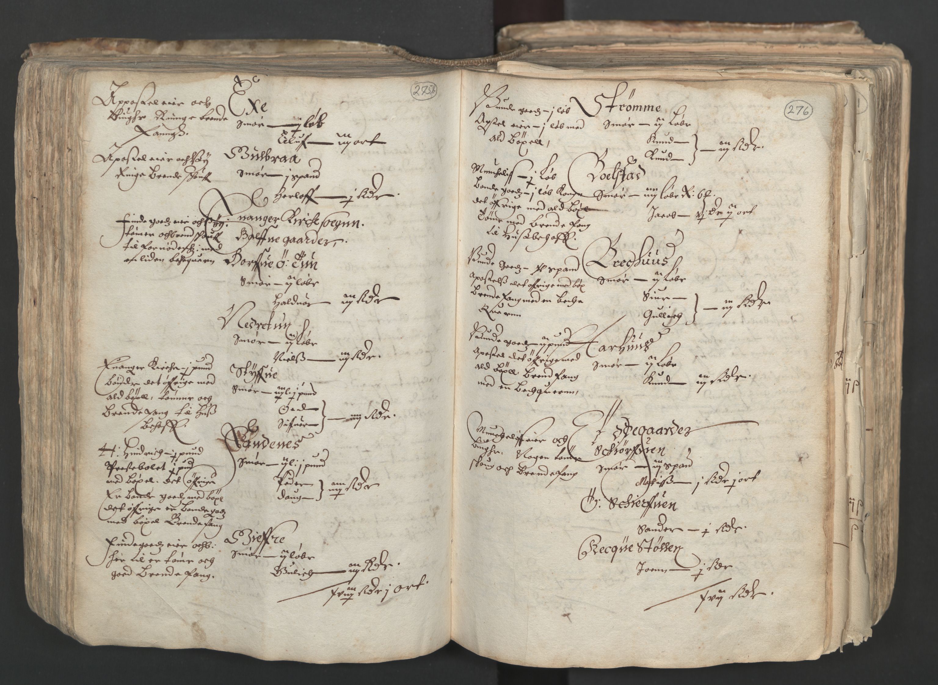 Rentekammeret inntil 1814, Realistisk ordnet avdeling, AV/RA-EA-4070/L/L0024/0001: Bergen lagdømme: / [A]: Alminnelig jordebok og skattemanntall (6 dalers kontribusjonsskatt). Sunnhordland, Hardanger, Nordhordland, Voss, Indre Sogn, Ytre Sogn, Sunnfjord, Nordfjord og Sunnmøre fogderi., 1661, s. 275b-276a