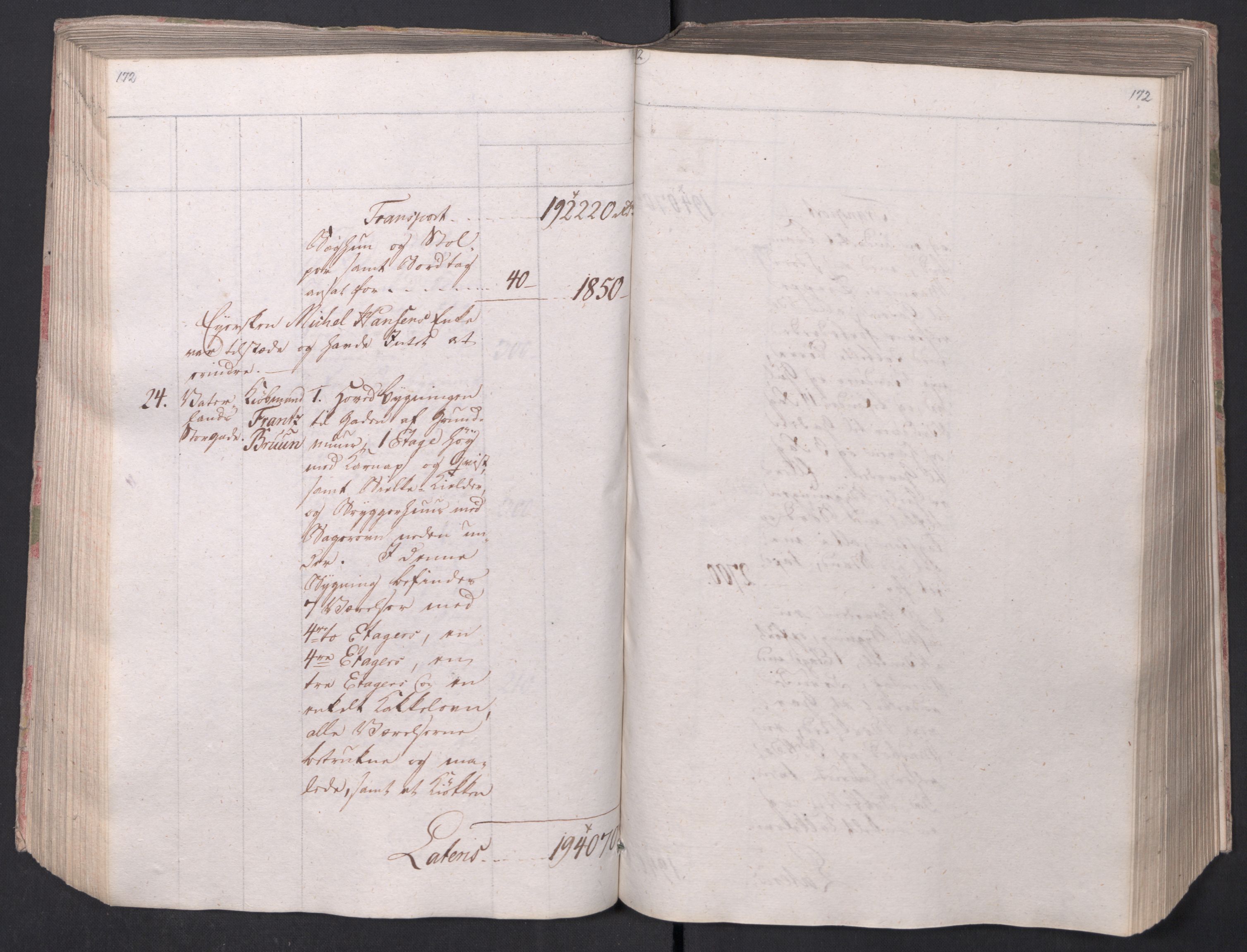 Kristiania stiftamt, AV/SAO-A-10386/I/Ia/L0015: Branntakster, 1797, s. 172
