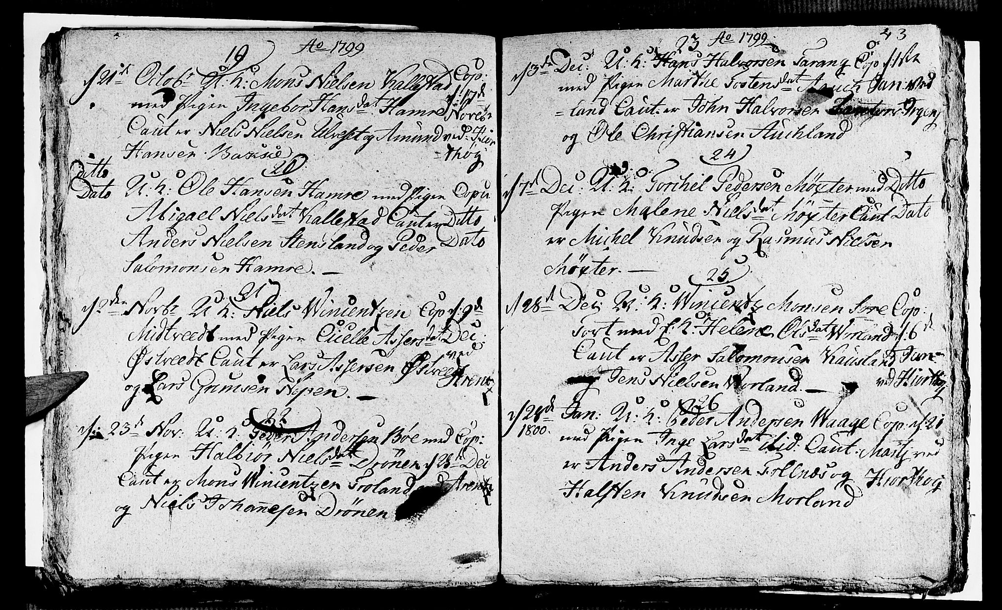 Sund sokneprestembete, AV/SAB-A-99930: Ministerialbok nr. A 8, 1788-1815, s. 43