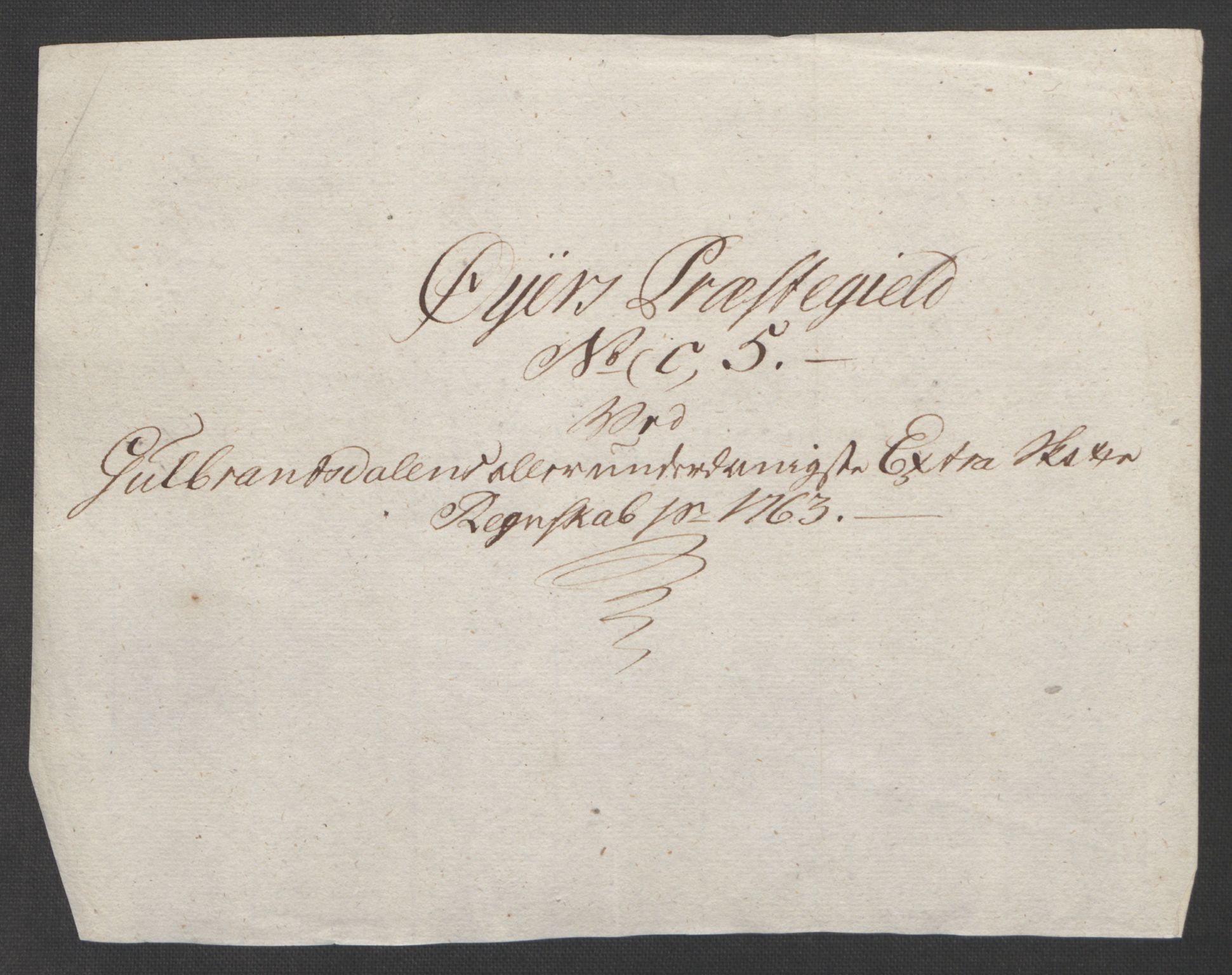 Rentekammeret inntil 1814, Reviderte regnskaper, Fogderegnskap, AV/RA-EA-4092/R17/L1266: Ekstraskatten Gudbrandsdal, 1762-1766, s. 156