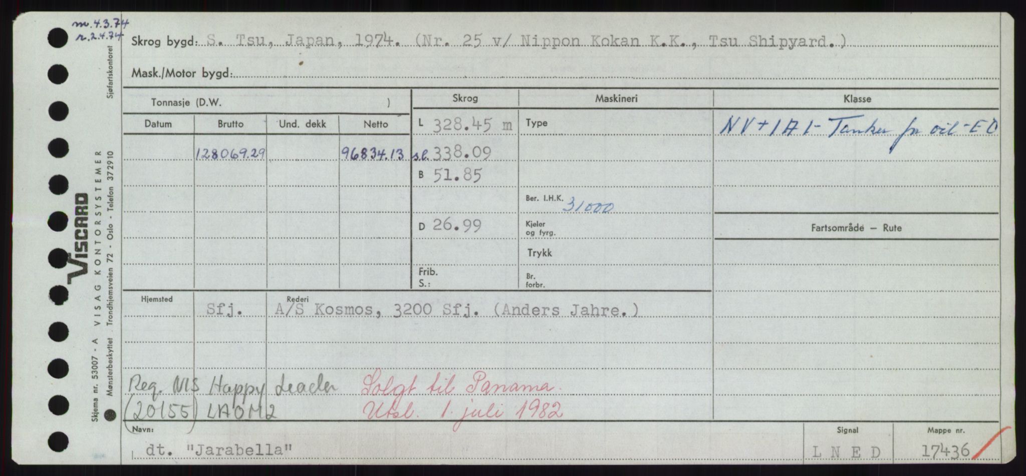 Sjøfartsdirektoratet med forløpere, Skipsmålingen, RA/S-1627/H/Hd/L0019: Fartøy, J, s. 191