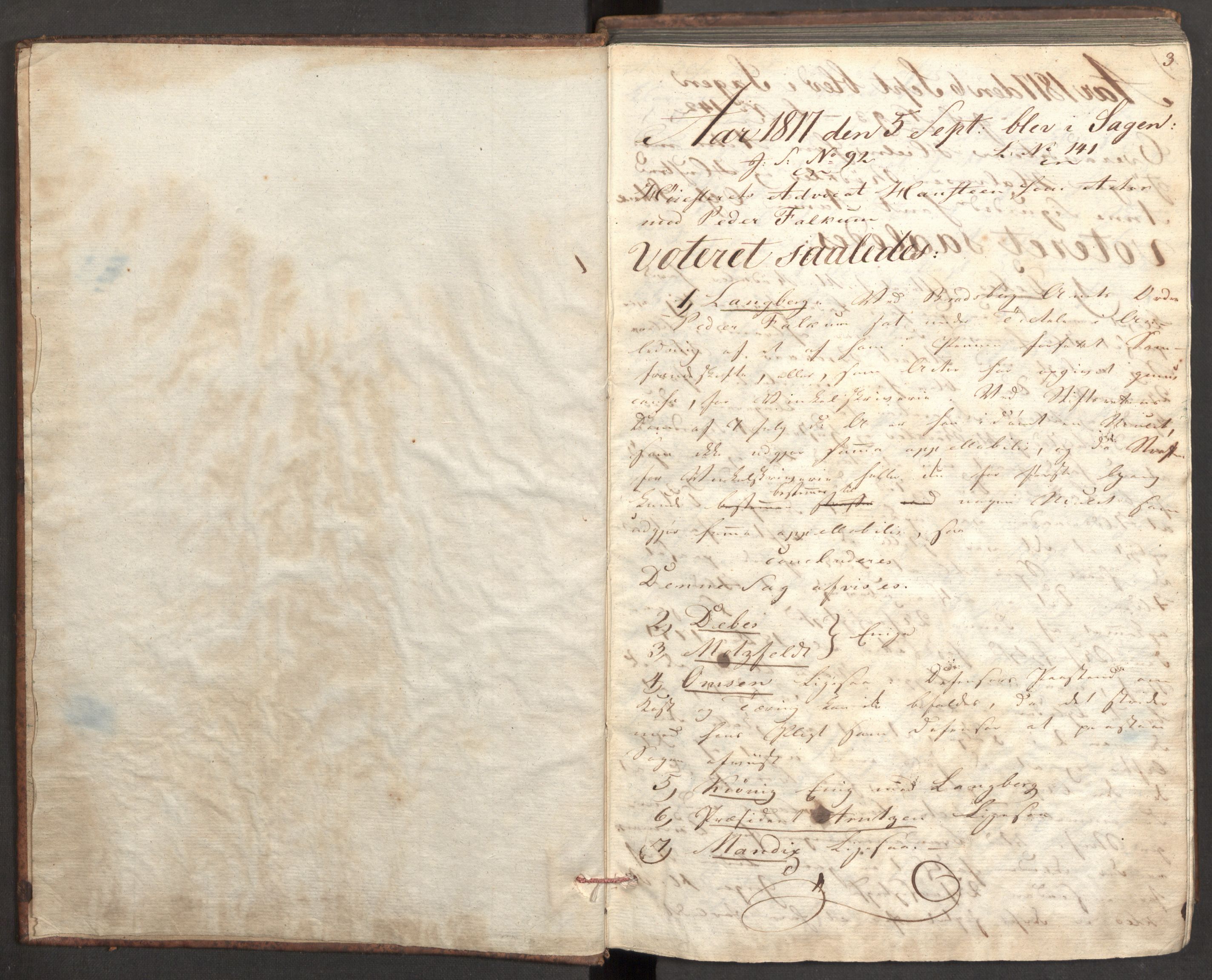 Høyesterett, AV/RA-S-1002/E/Eb/Ebb/L0003/0003: Voteringsprotokoller / Voteringsprotokoll, 1817-1818, s. 3