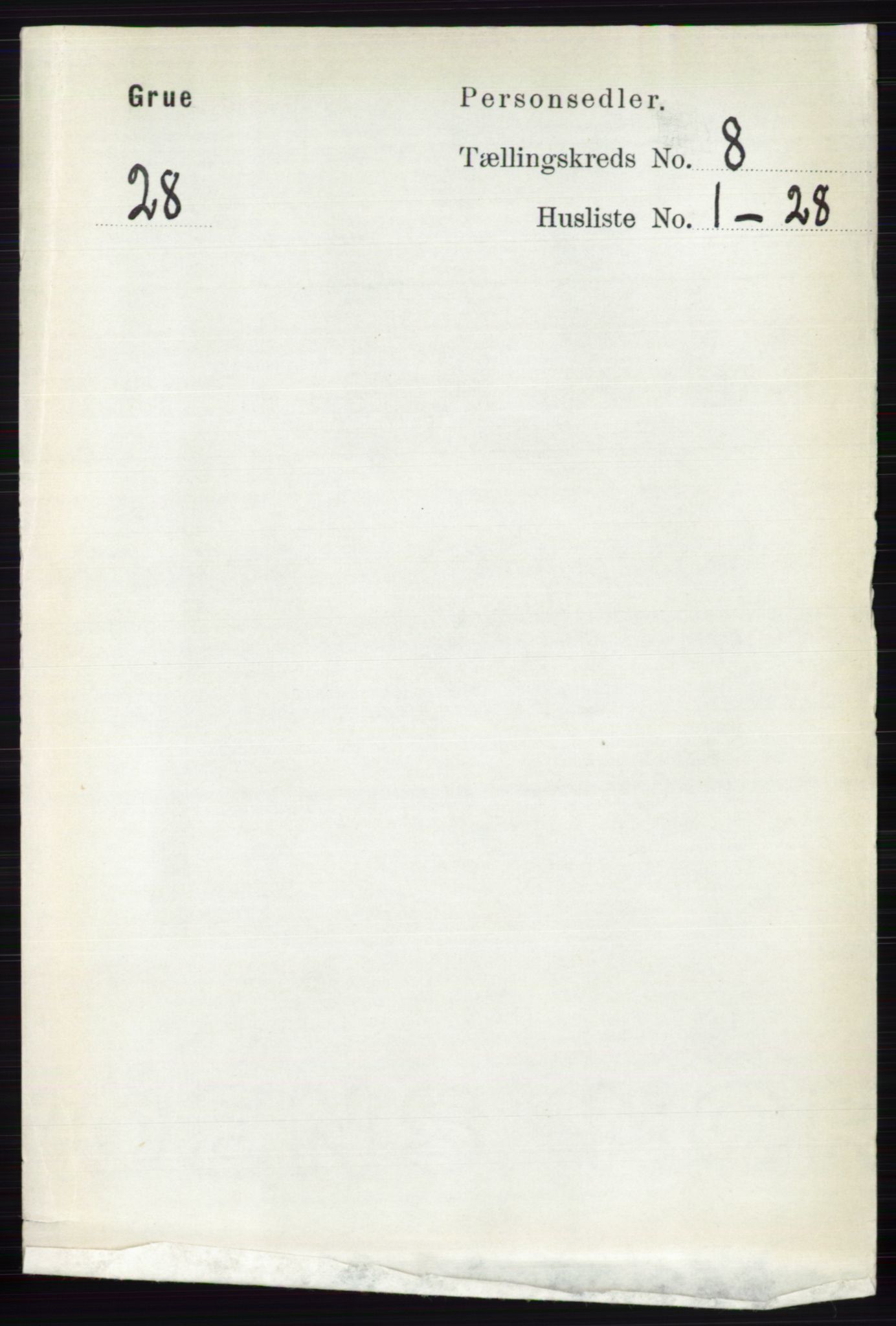 RA, Folketelling 1891 for 0423 Grue herred, 1891, s. 4313