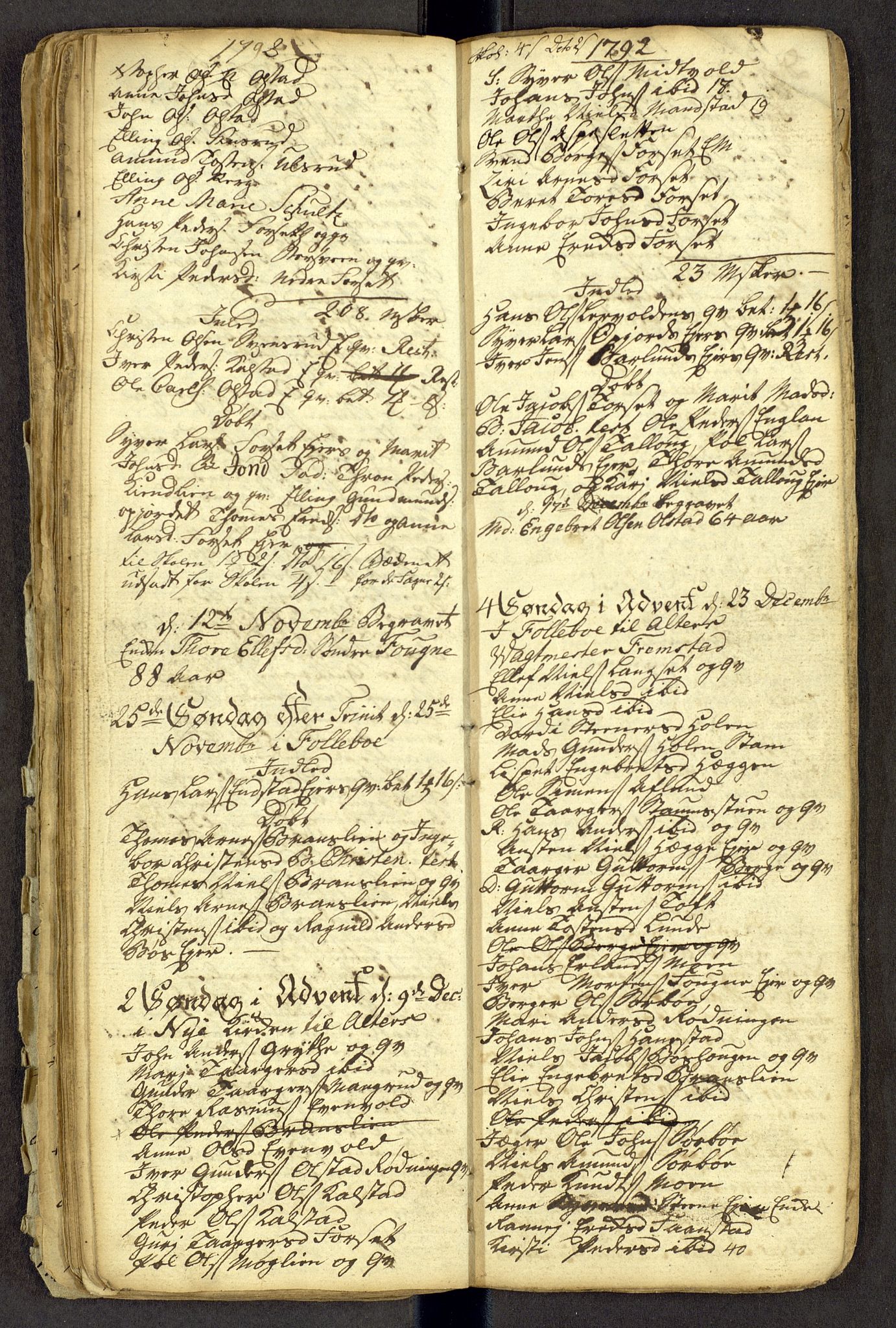 Gausdal prestekontor, SAH/PREST-090/H/Ha: Kladd til kirkebok nr. -, 1786-1793