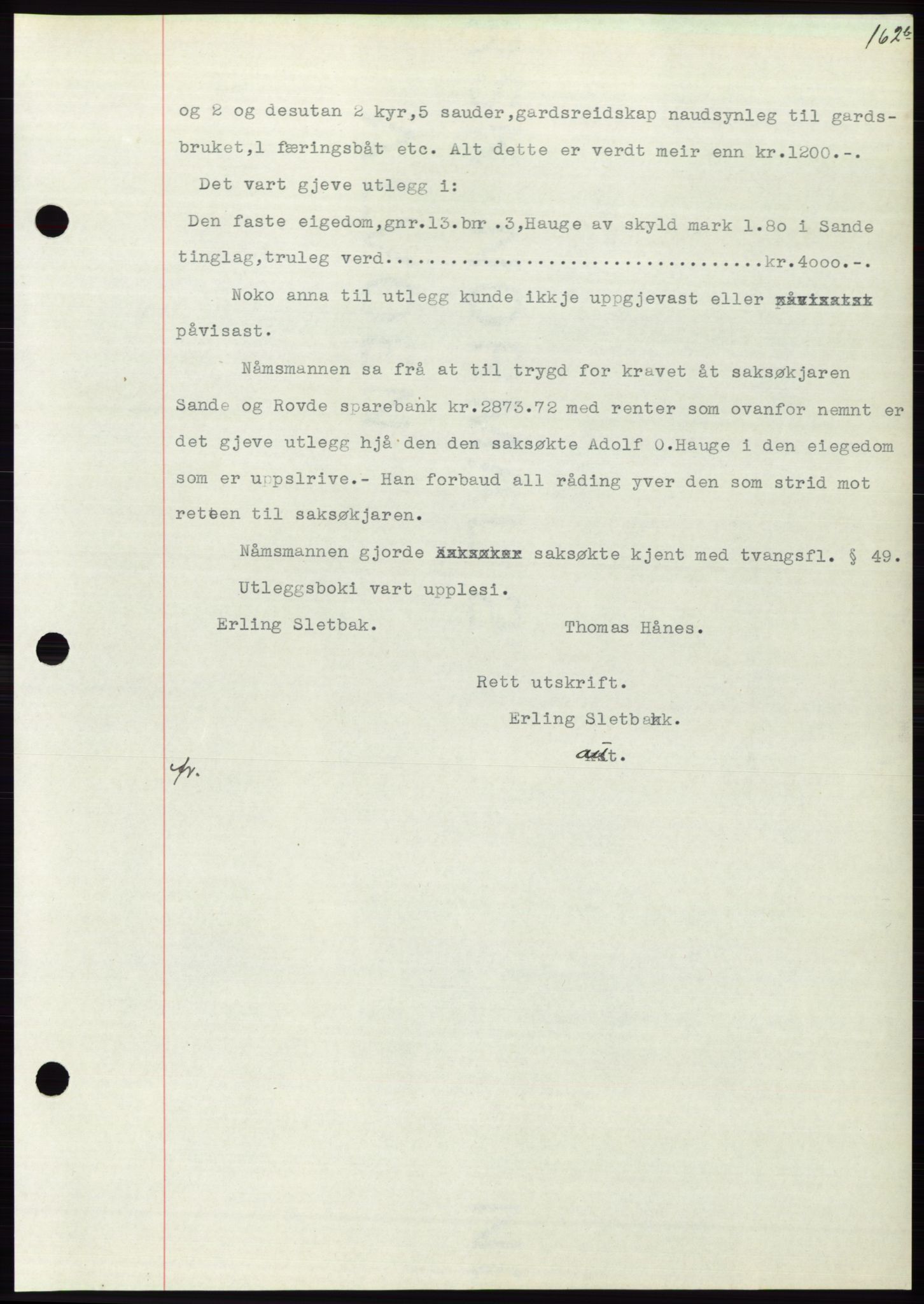 Søre Sunnmøre sorenskriveri, AV/SAT-A-4122/1/2/2C/L0054: Pantebok nr. 48, 1932-1933, Tingl.dato: 17.09.1932