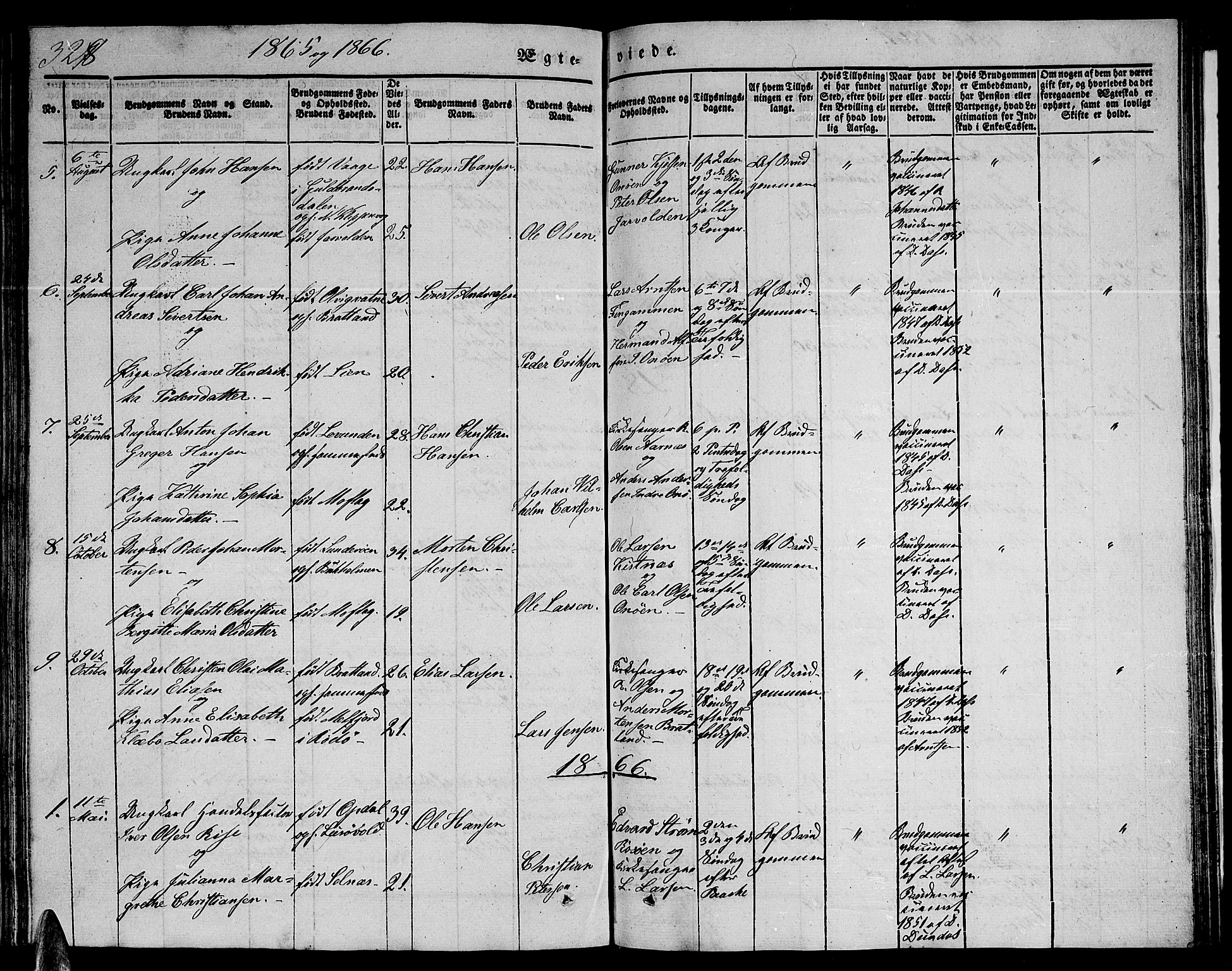 Ministerialprotokoller, klokkerbøker og fødselsregistre - Nordland, SAT/A-1459/839/L0572: Klokkerbok nr. 839C02, 1841-1873, s. 328
