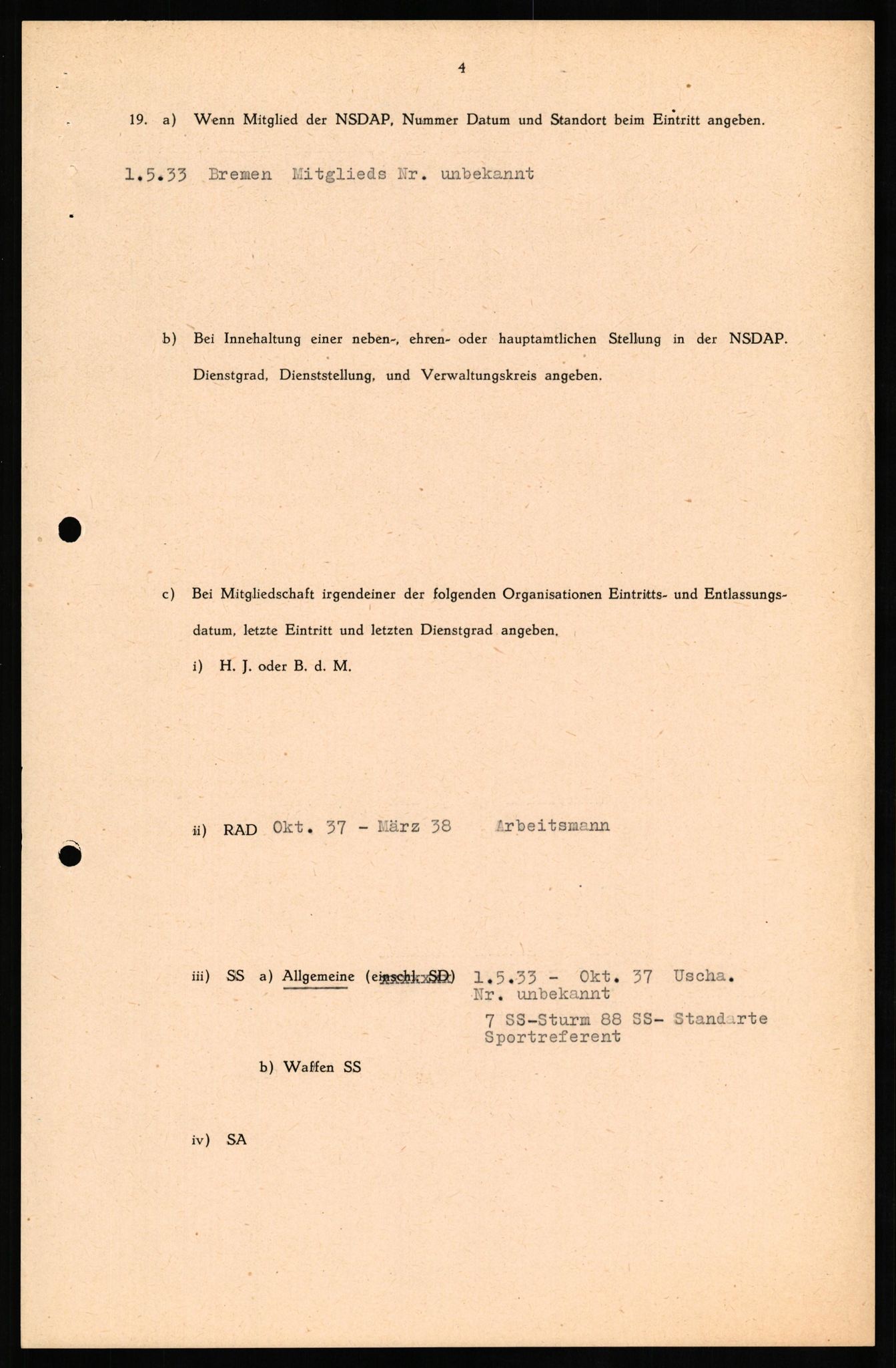 Forsvaret, Forsvarets overkommando II, AV/RA-RAFA-3915/D/Db/L0018: CI Questionaires. Tyske okkupasjonsstyrker i Norge. Tyskere., 1945-1946, s. 196