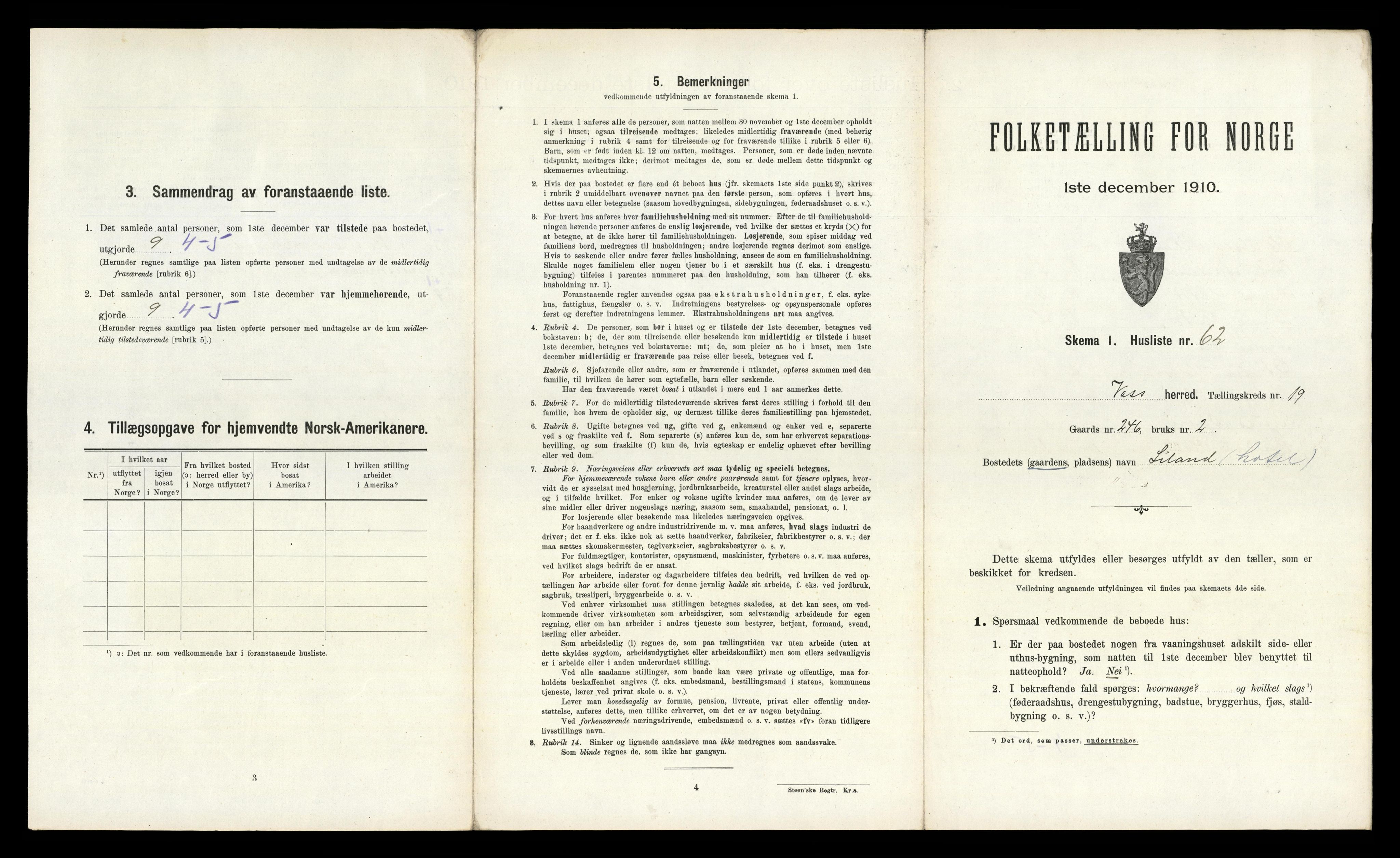 RA, Folketelling 1910 for 1235 Voss herred, 1910, s. 2436