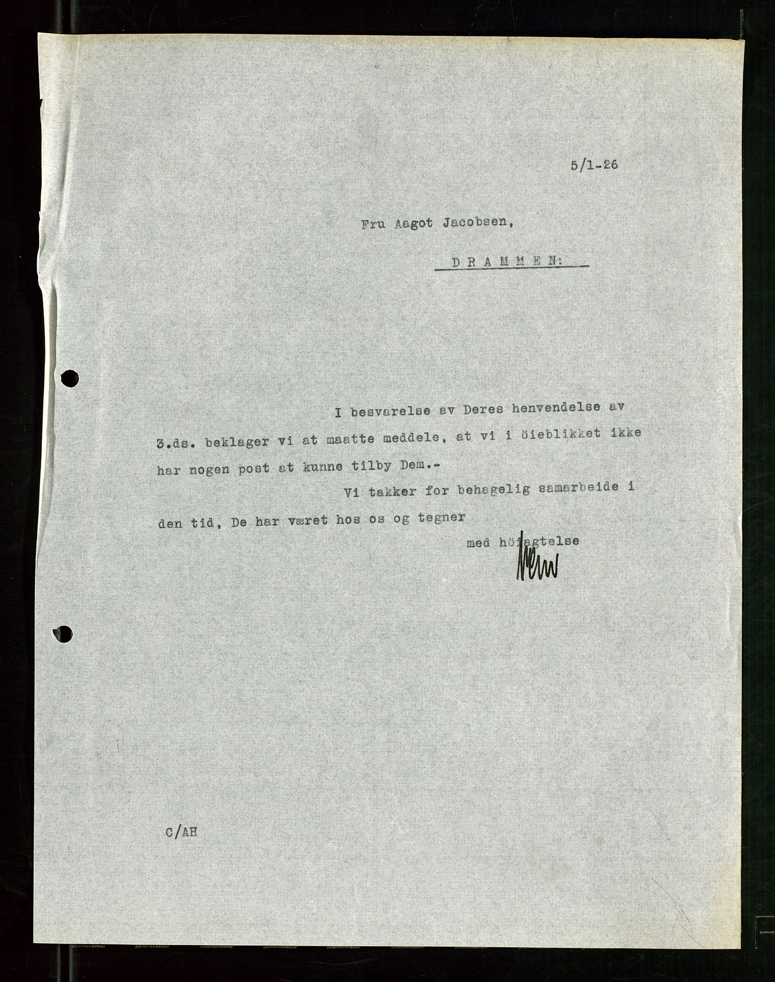 Pa 1521 - A/S Norske Shell, AV/SAST-A-101915/E/Ea/Eaa/L0024: Sjefskorrespondanse, 1926, s. 451