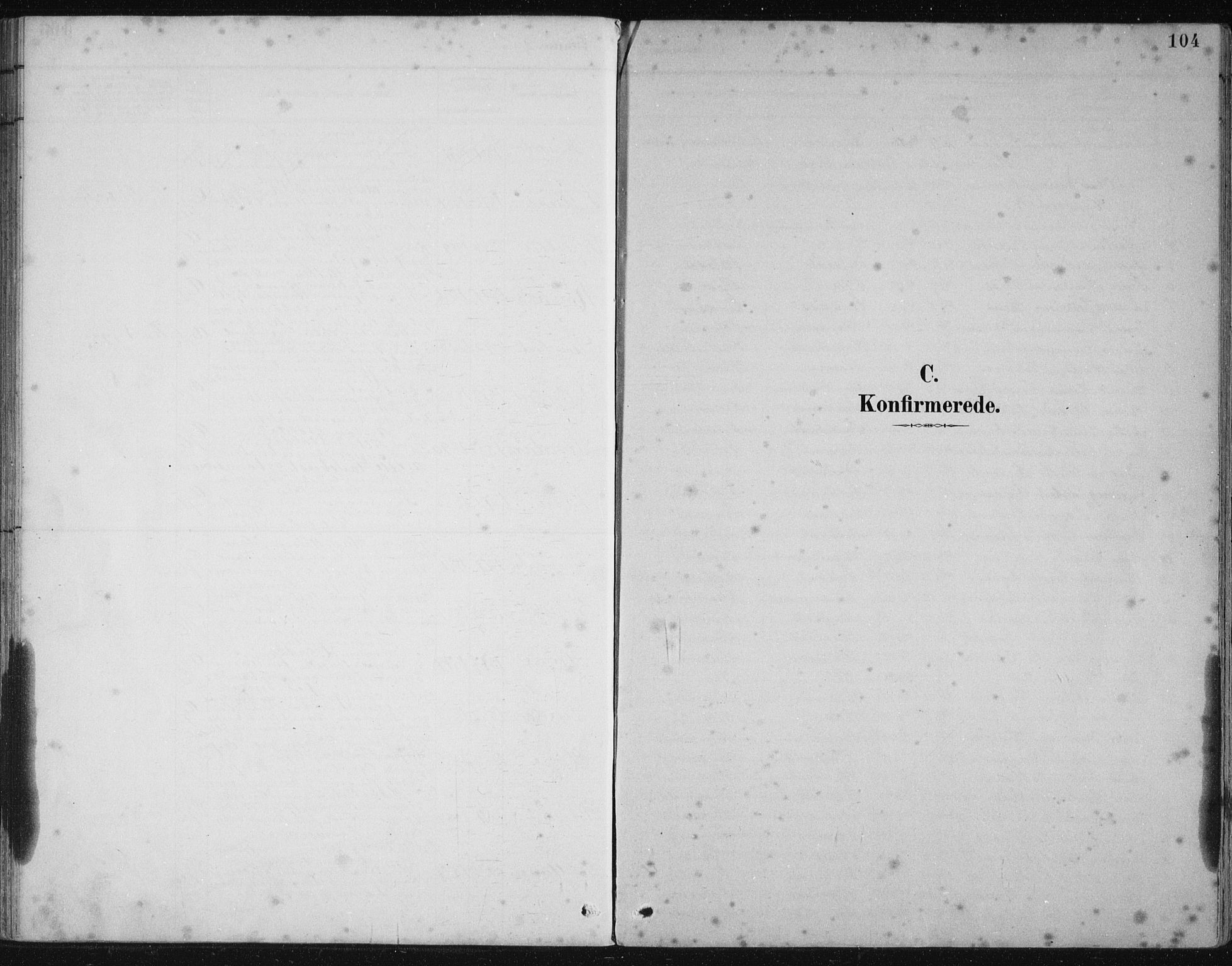 Lindås Sokneprestembete, SAB/A-76701/H/Hab: Klokkerbok nr. B 3, 1886-1914, s. 104
